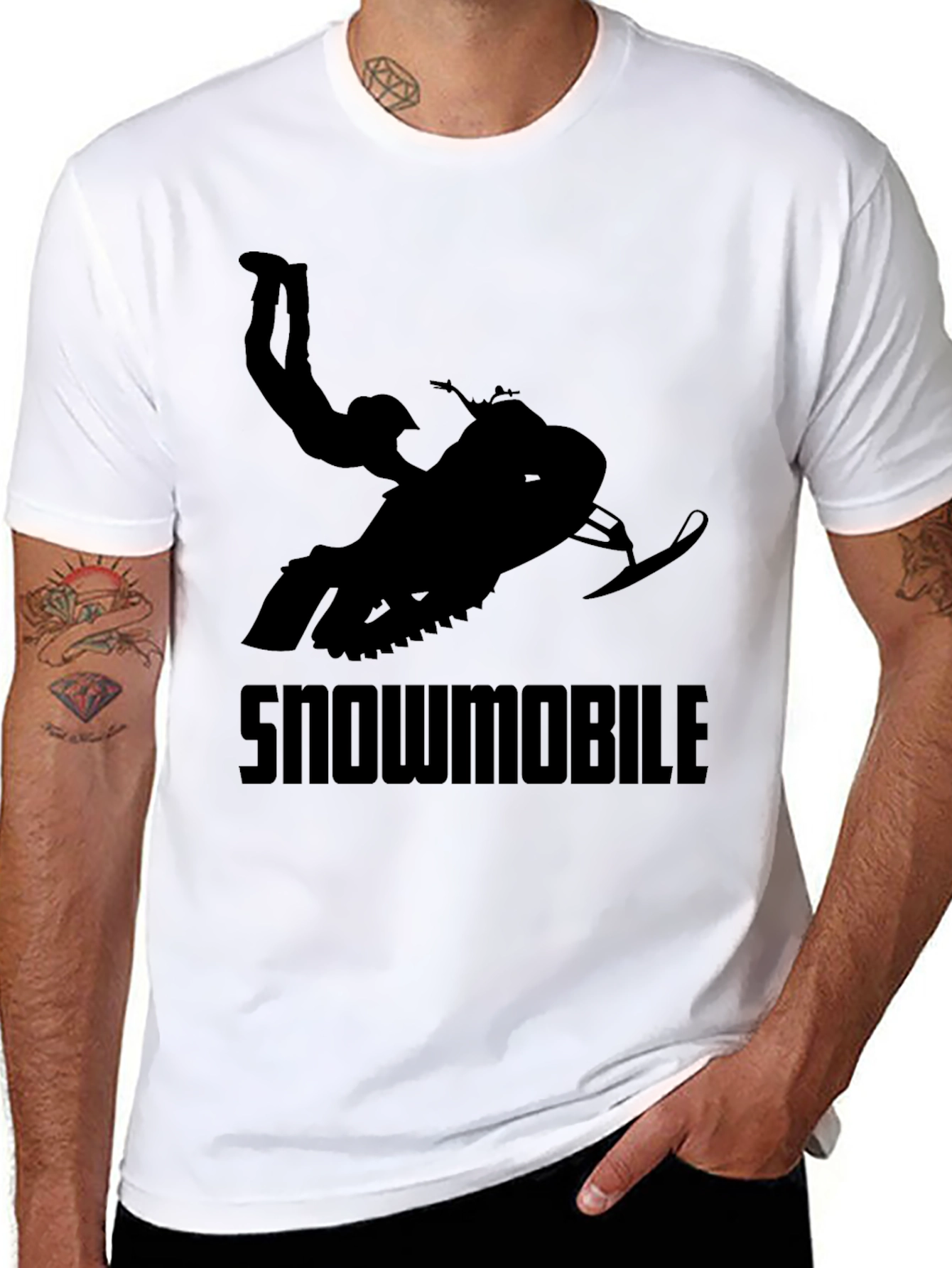 Snowmobile Stunt Graphic T-Shirt