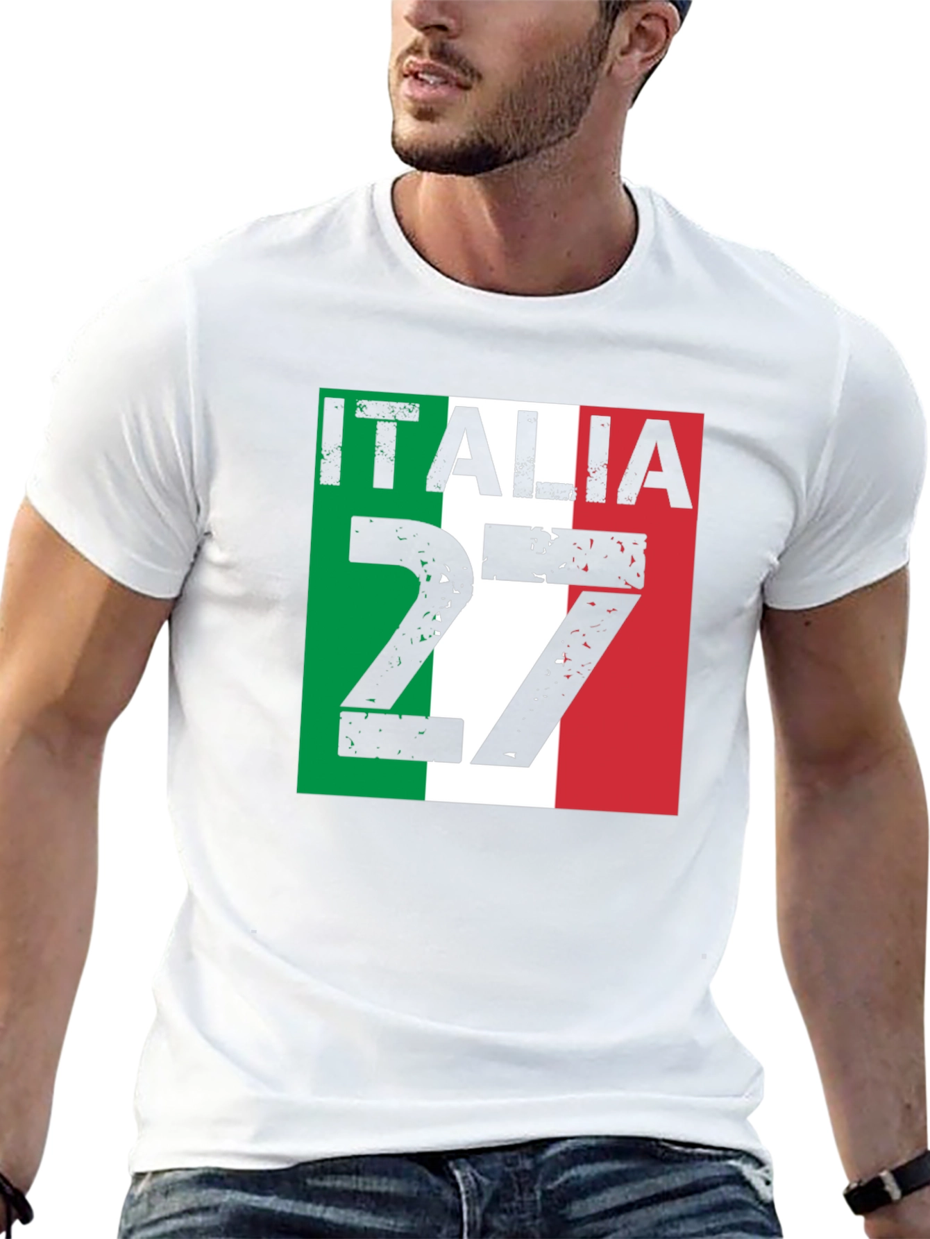 Italia 27 Black T-Shirt Italian Pride