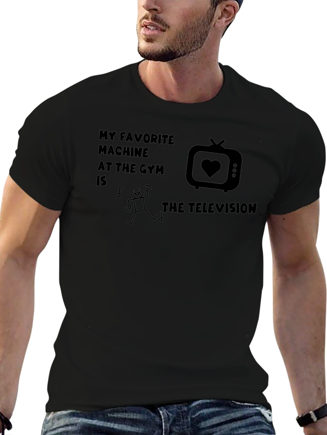 Funny Gym Television T-Shirt