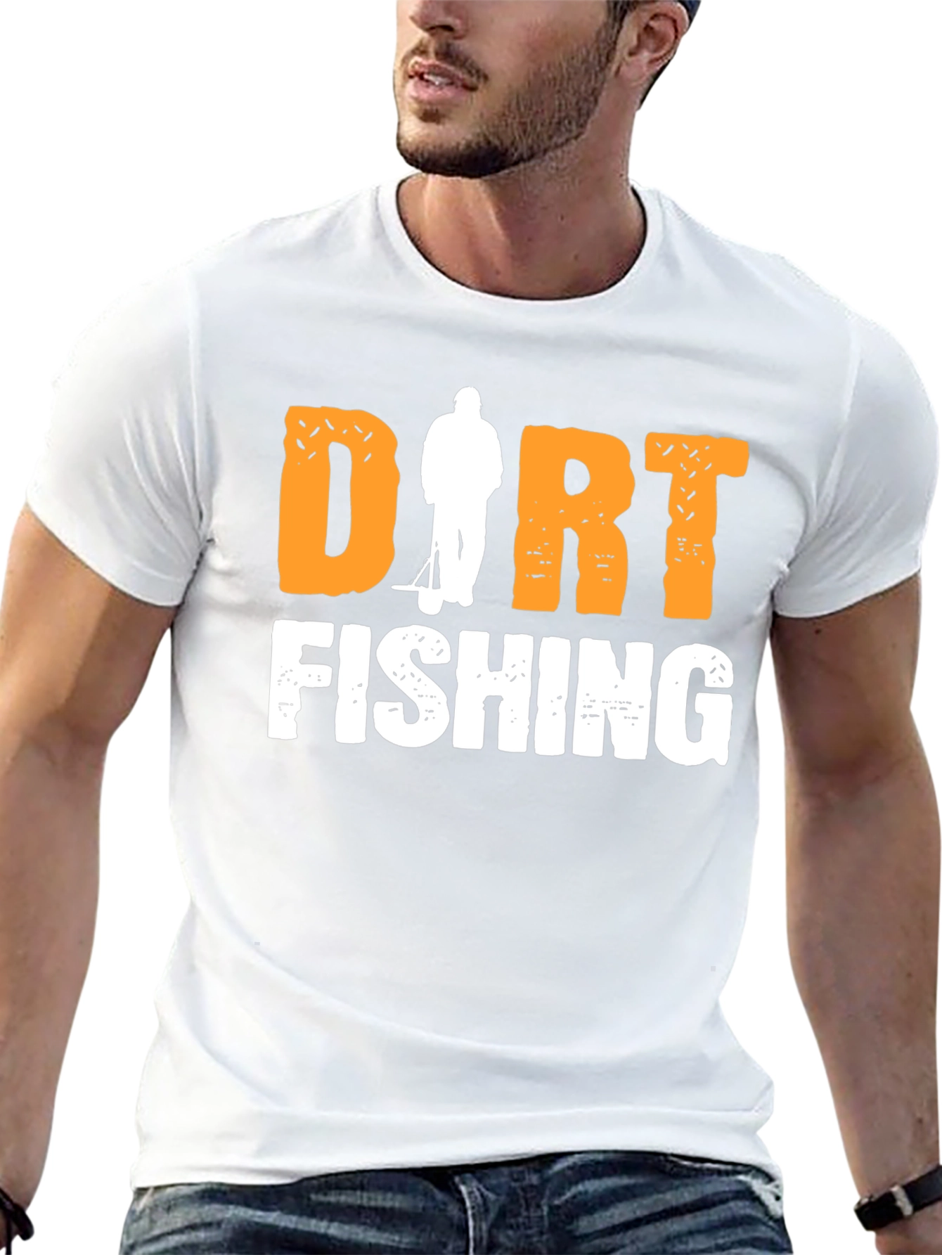 Dirt Fishing Graphic Tee - Metal Detecting Hobby Shirt