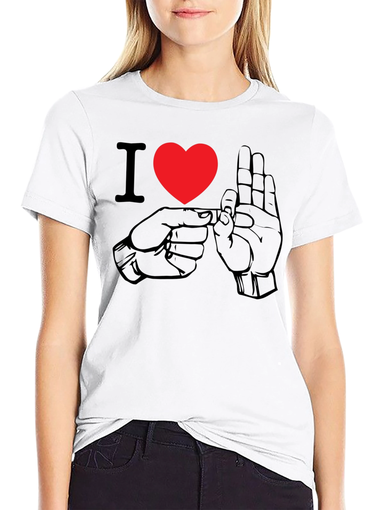 I Love Sign Language Funny T-Shirt