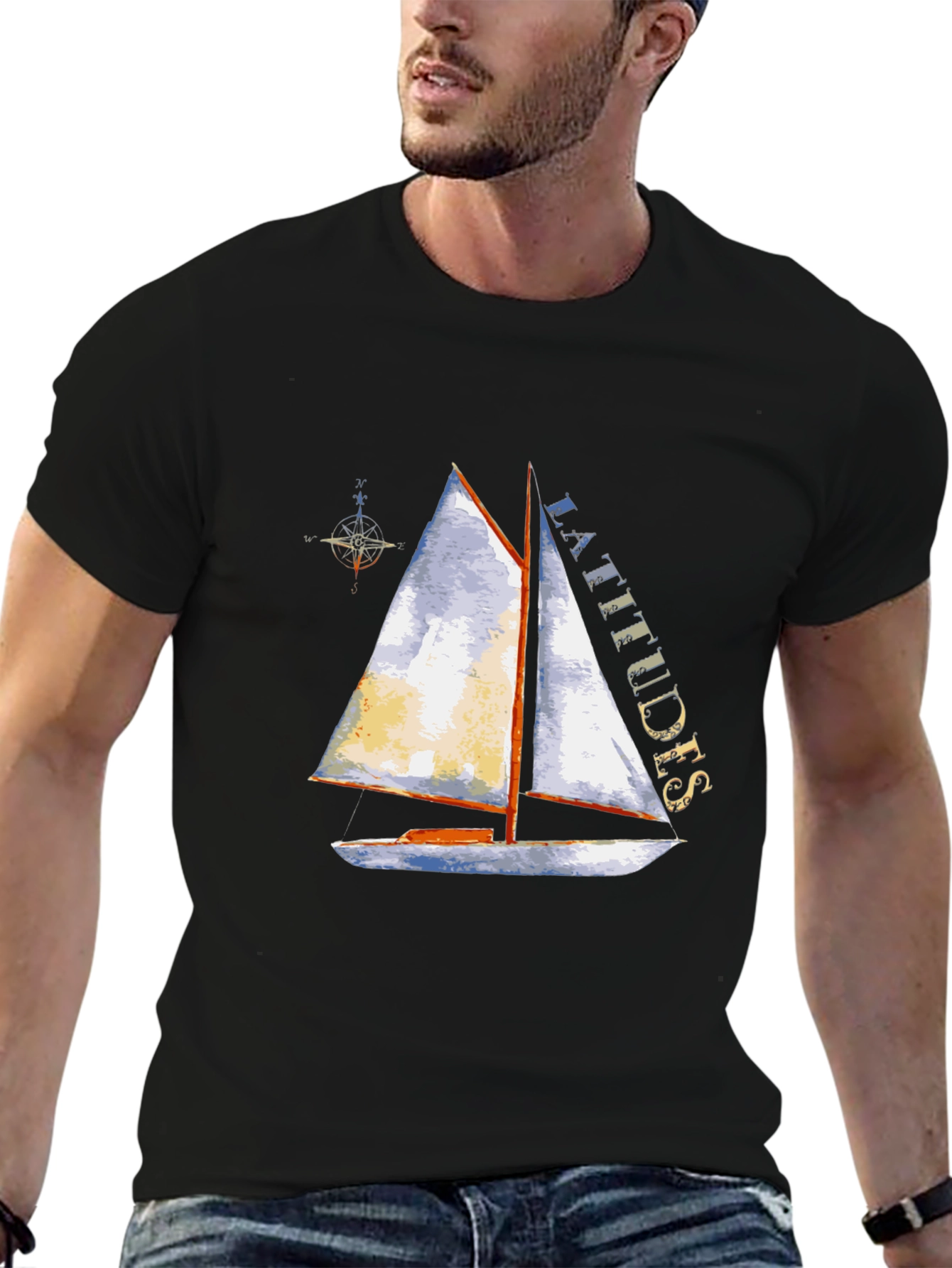 Nautical Sailboat T-Shirt - Latitudes Graphic Tee