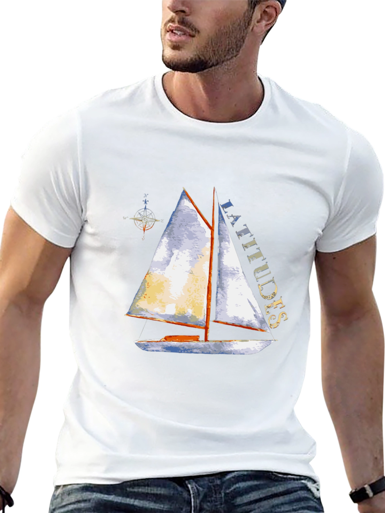 Nautical Sailboat T-Shirt - Latitudes Graphic Tee