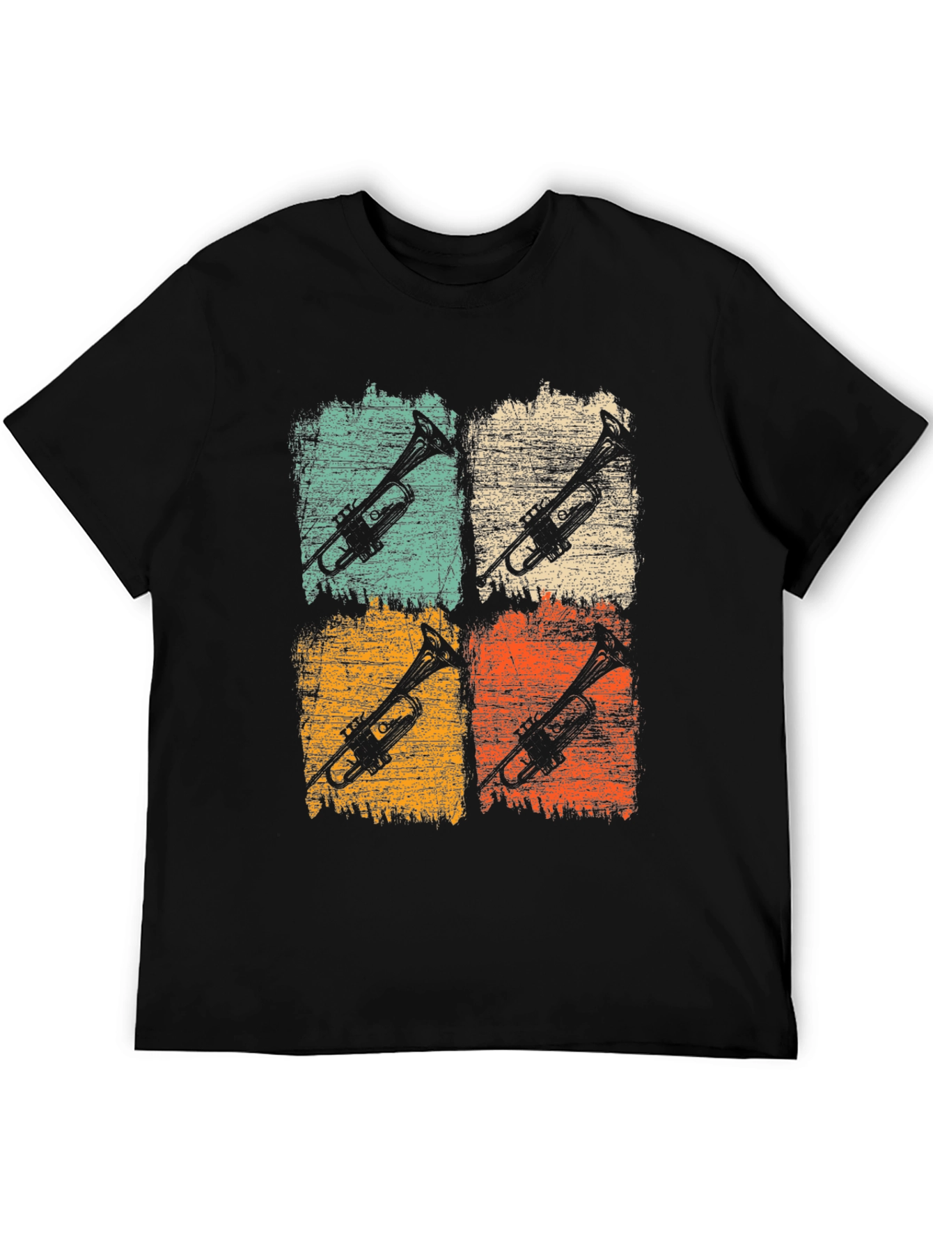 Retro Trumpet Graphic Tee - Musical Instrument T-Shirt