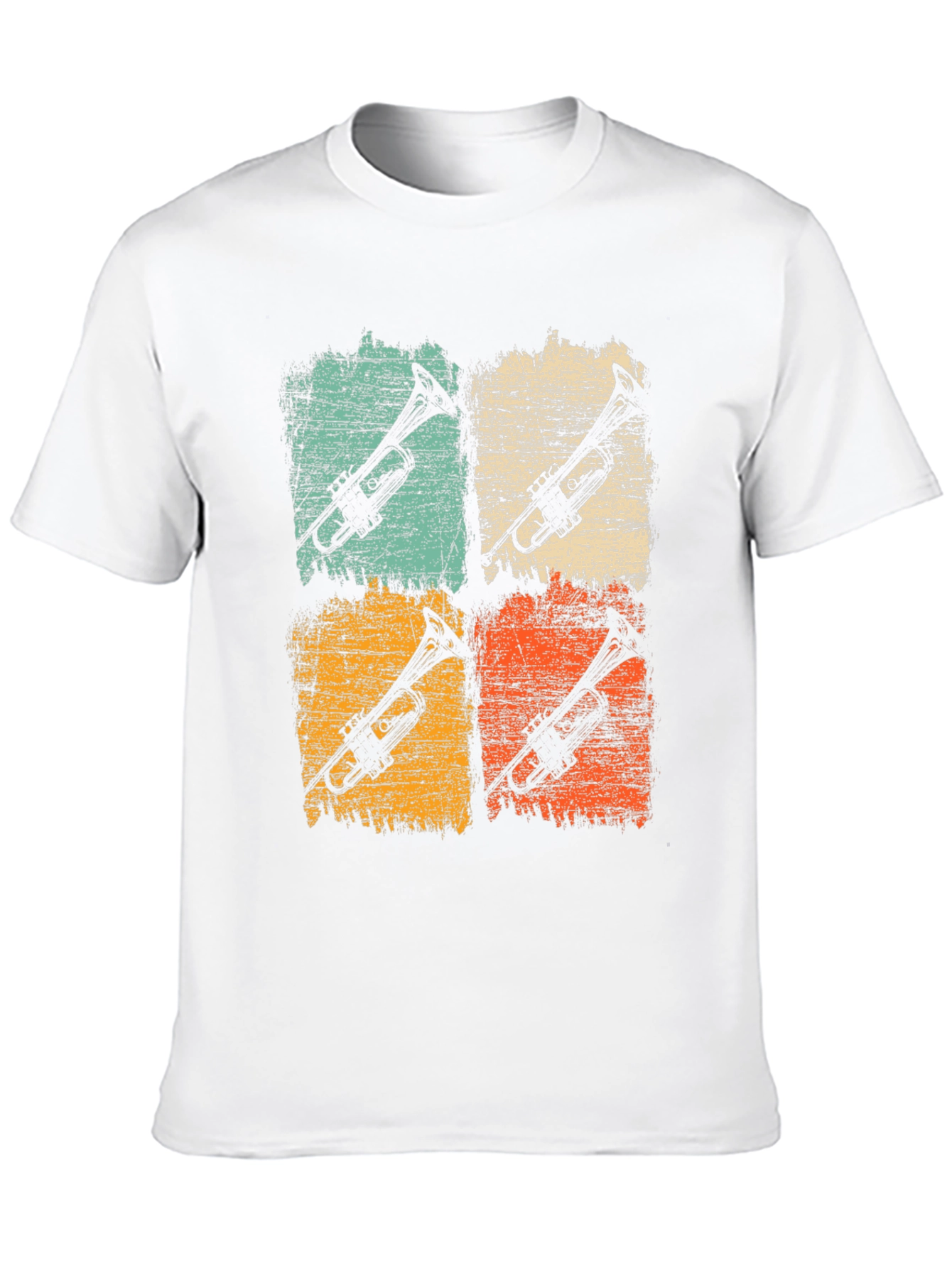 Retro Trumpet Graphic Tee - Musical Instrument T-Shirt
