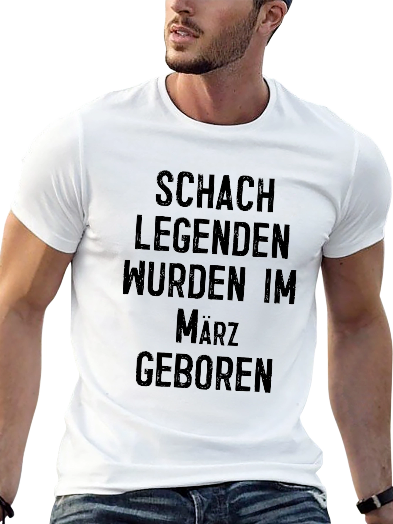 Chess Legends Born in March Black T-Shirt