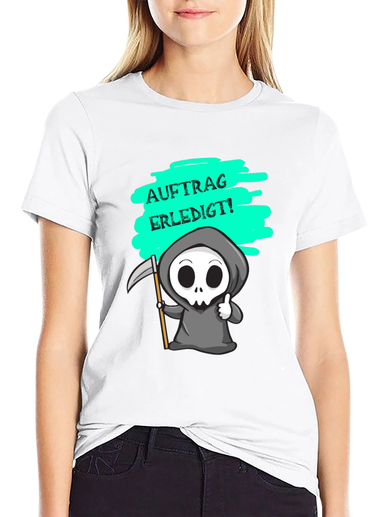 Grim Reaper T-Shirt - Auftrag Erledigt! Humor