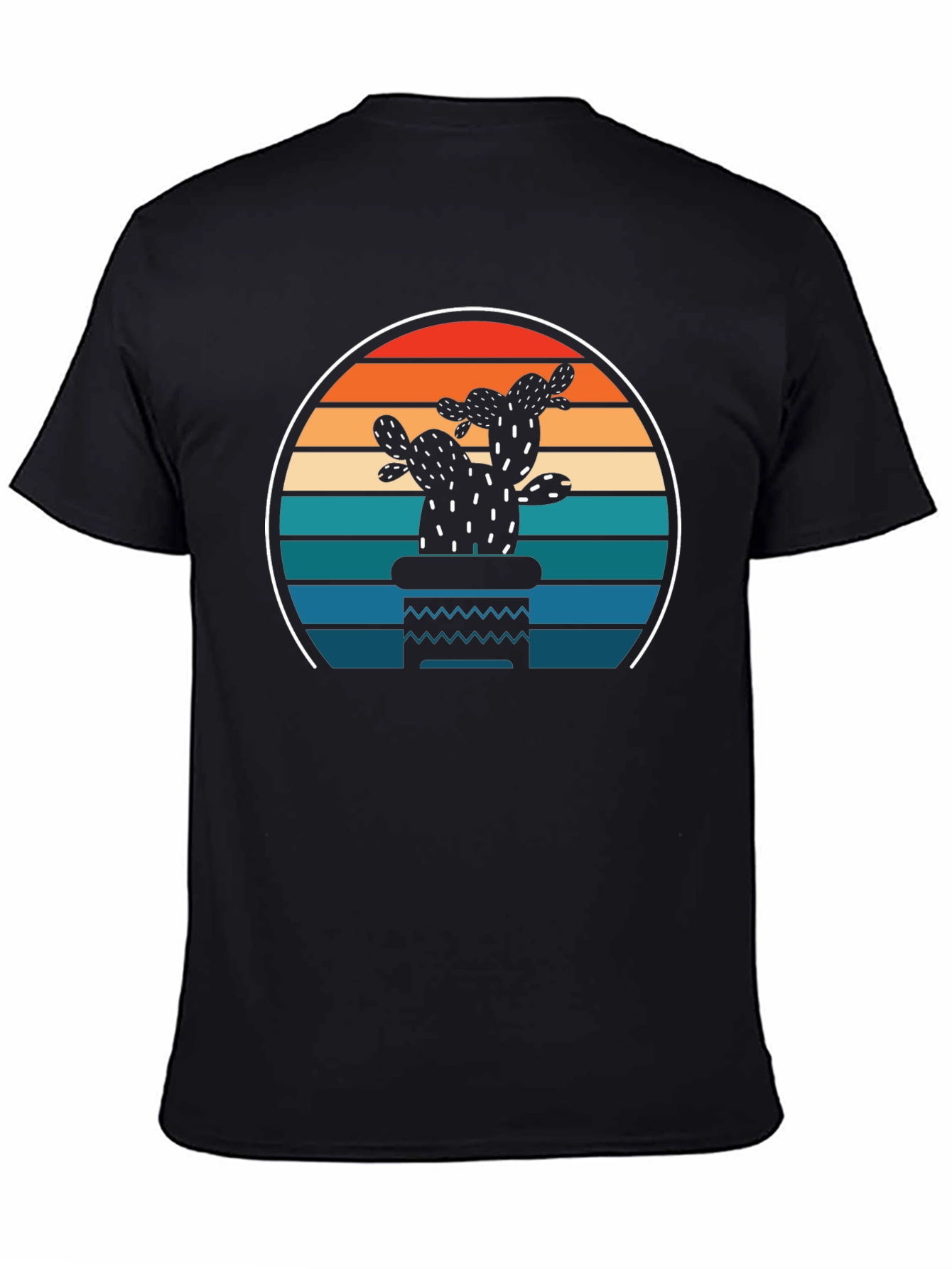 Retro Cactus Sunset T-Shirt