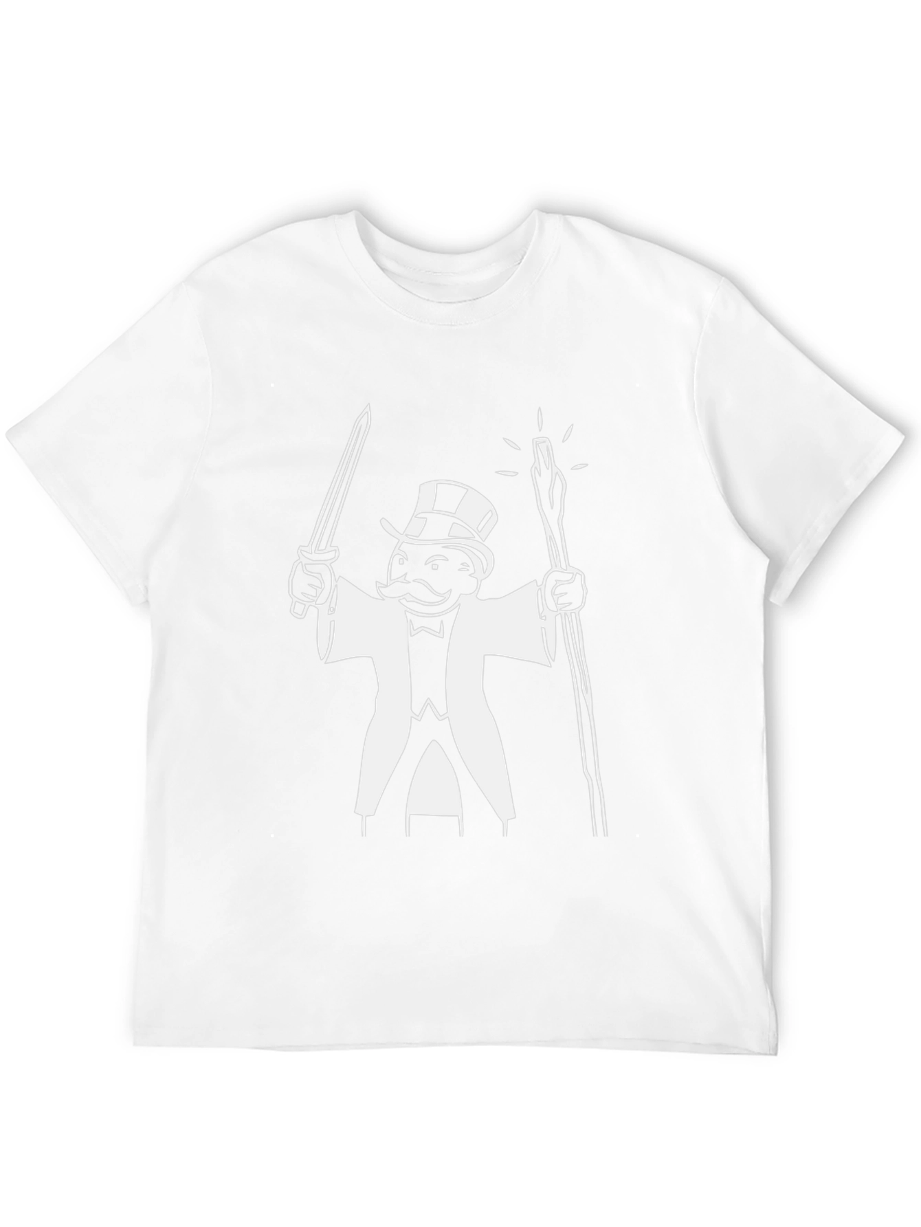 Monopoly Man Graphic T-Shirt - Black