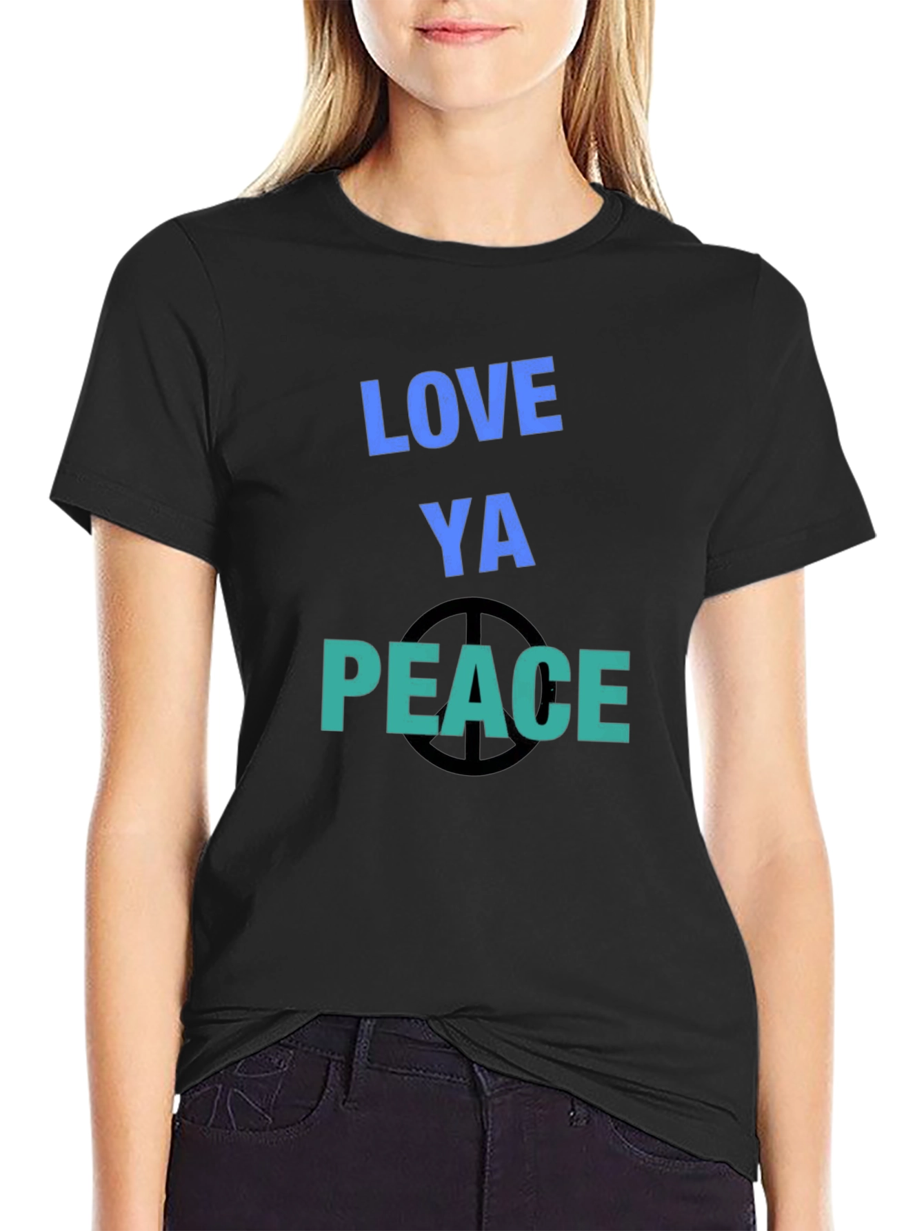 Love Ya Peace T-Shirt - Casual Graphic Tee