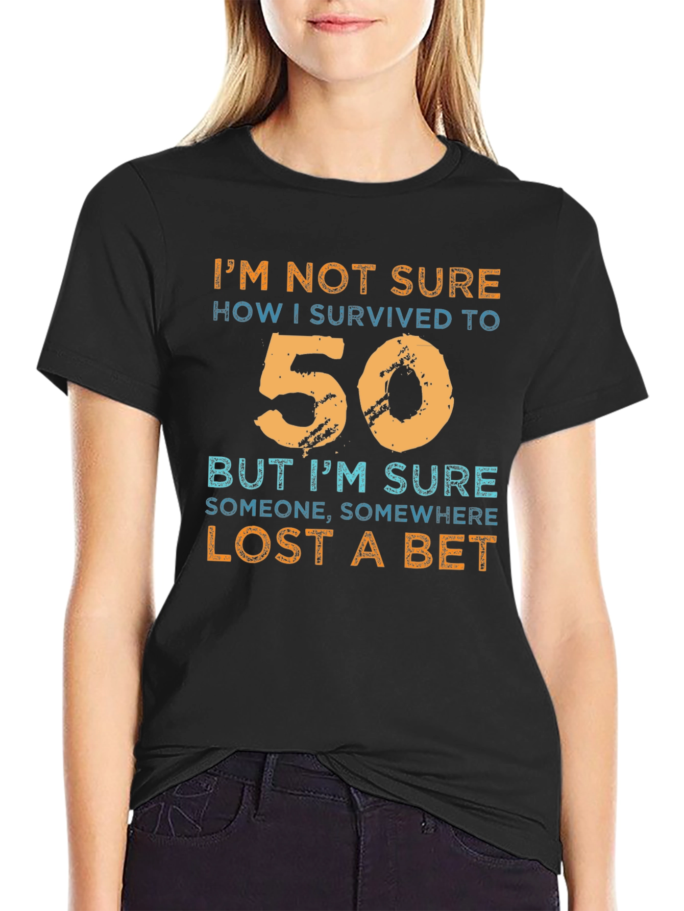 Funny 50th Birthday T-Shirt - Lost a Bet