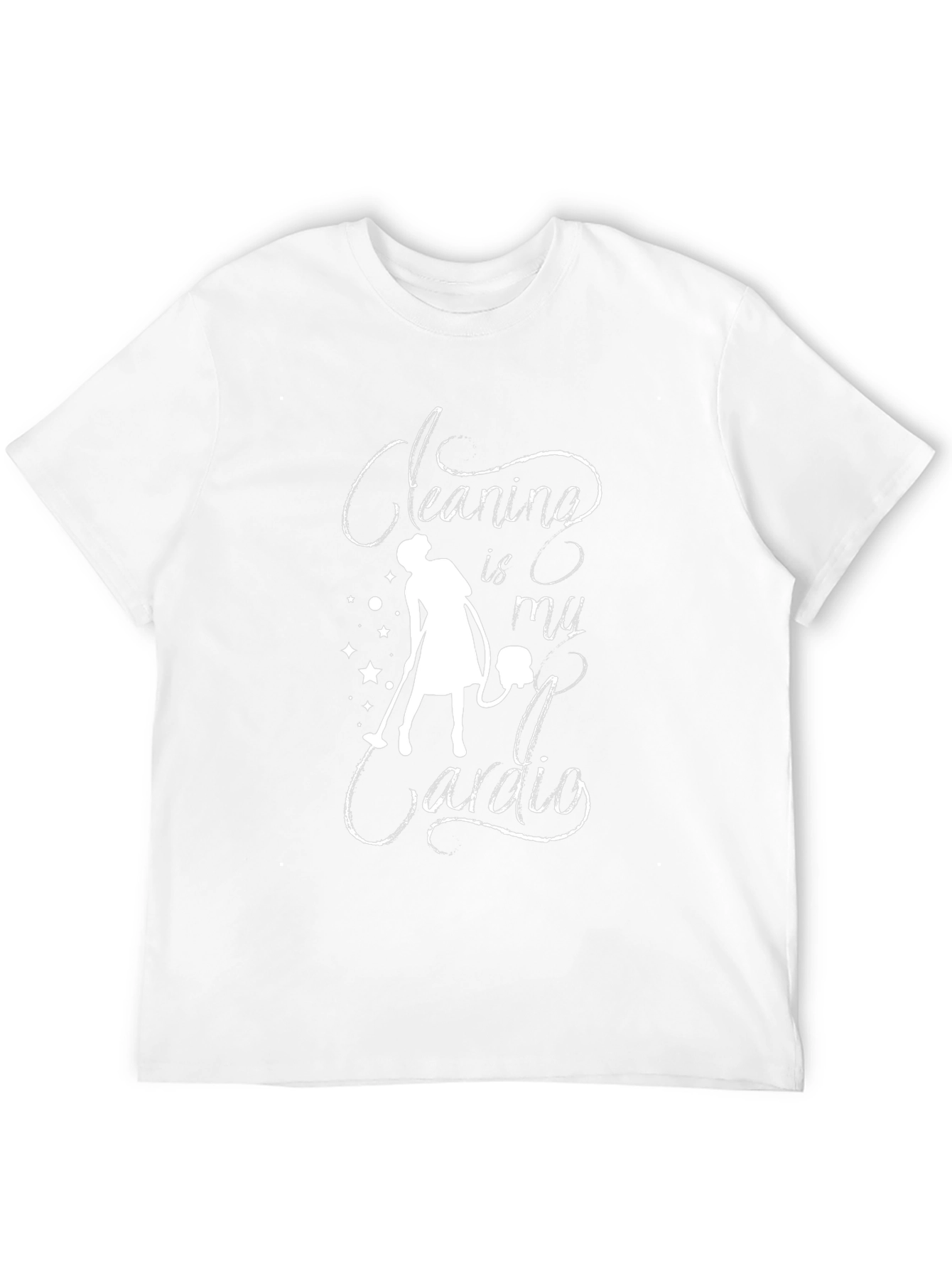 Cleaning is My Cardio Graphic Tee - Black