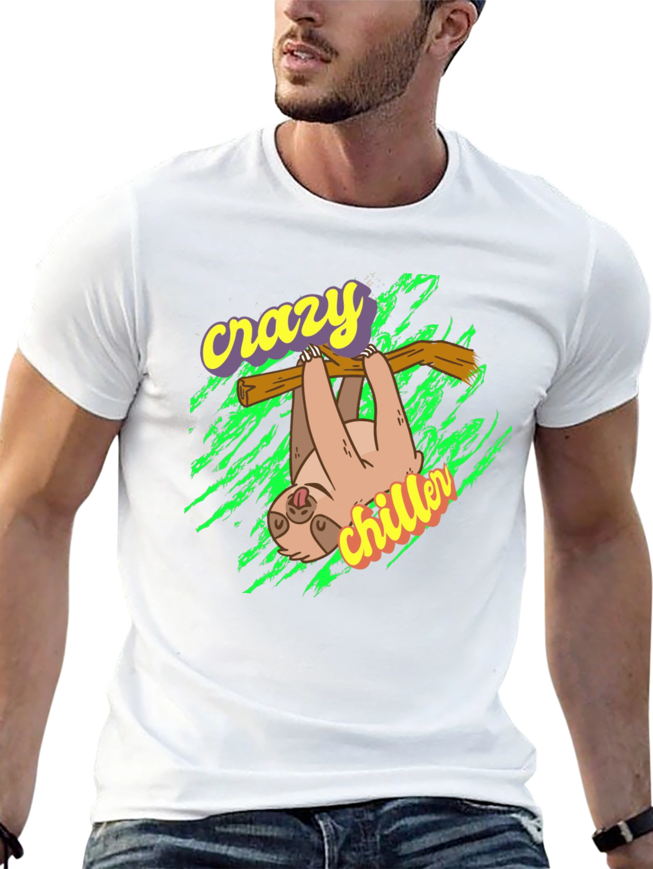 Crazy Chiller Sloth Graphic Tee