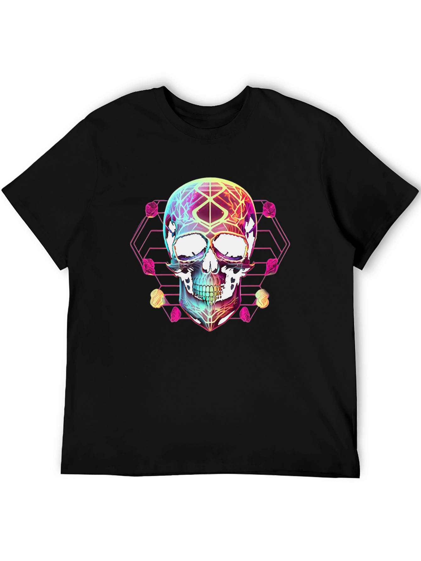 Geometric Skull Graphic T-Shirt