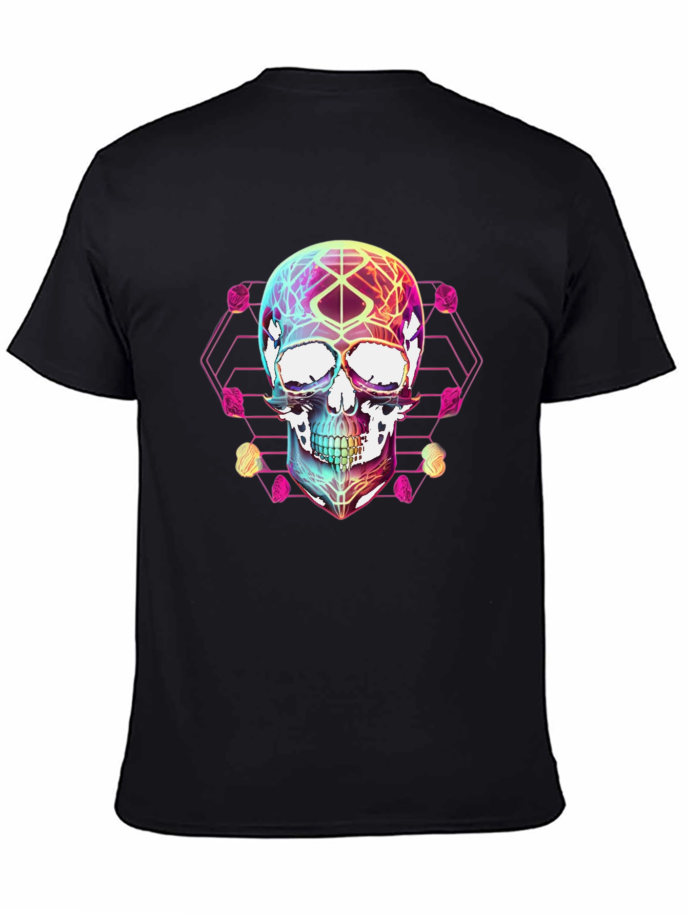 Geometric Skull Graphic T-Shirt