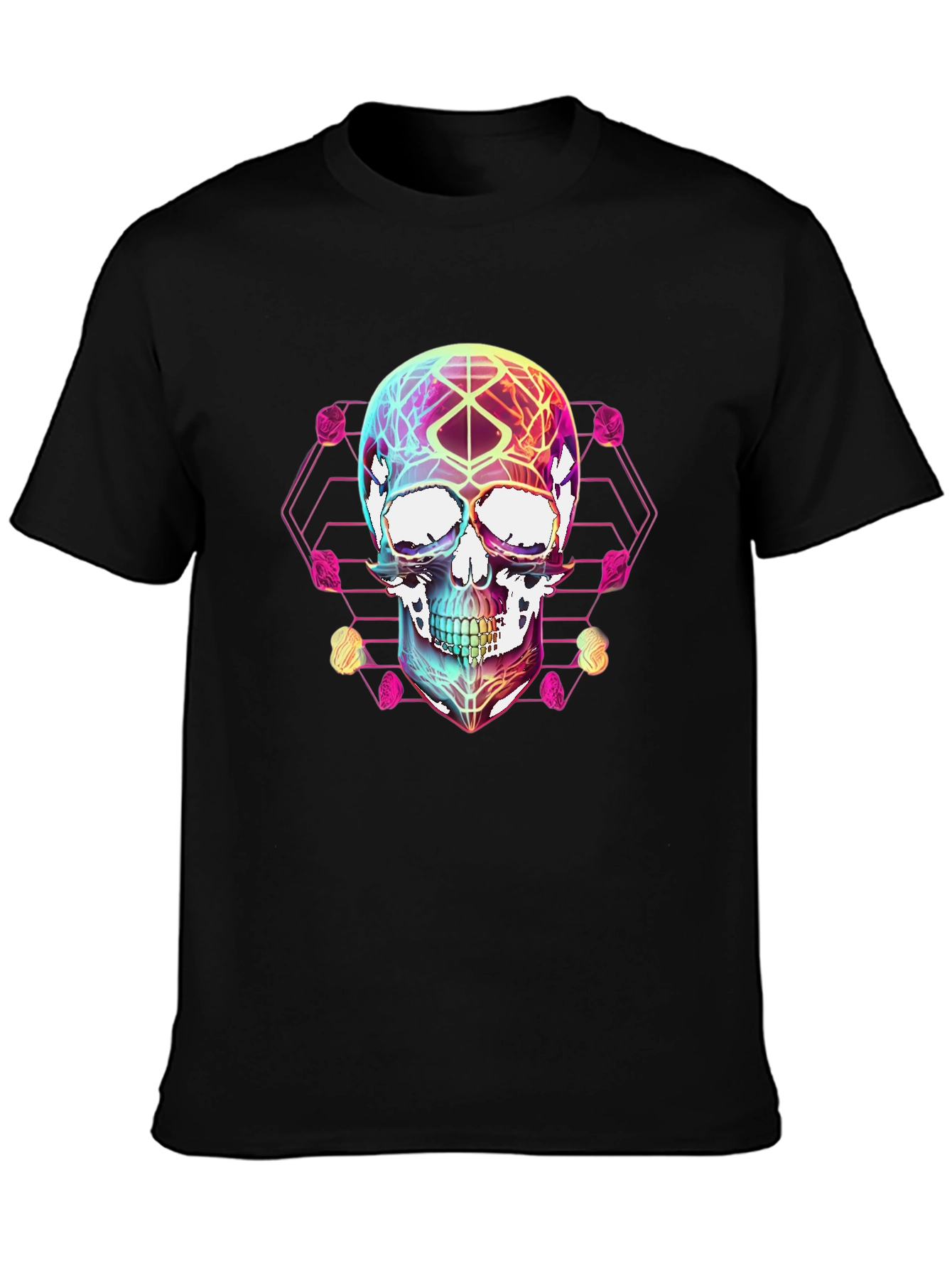Geometric Skull Graphic T-Shirt