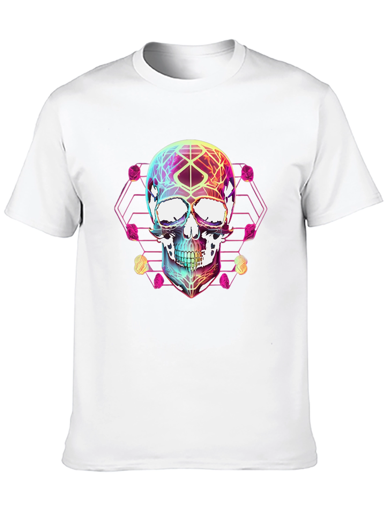 Geometric Skull Graphic T-Shirt