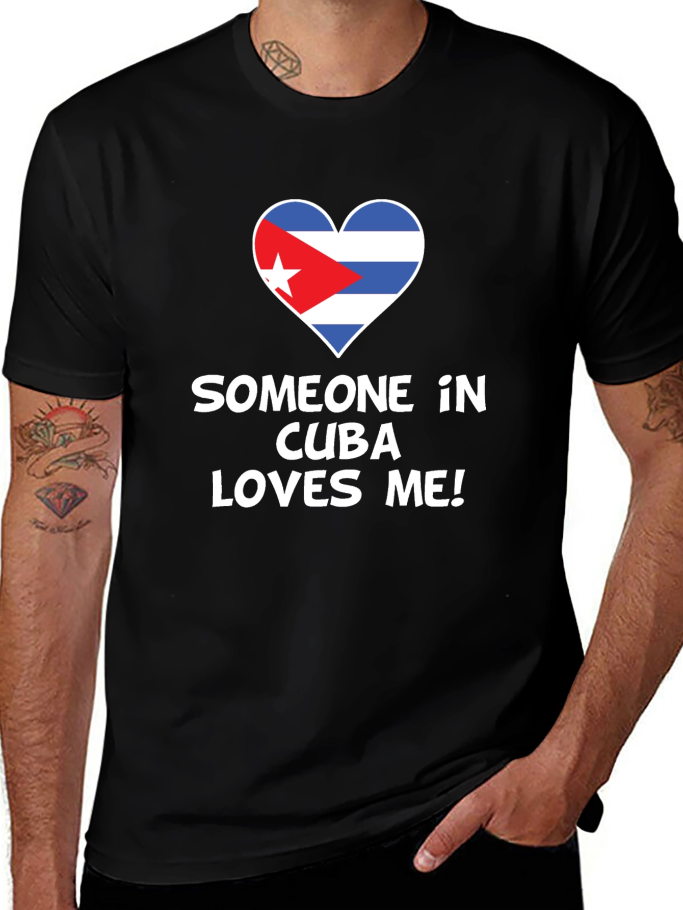 Cuba Loves Me Black T-Shirt