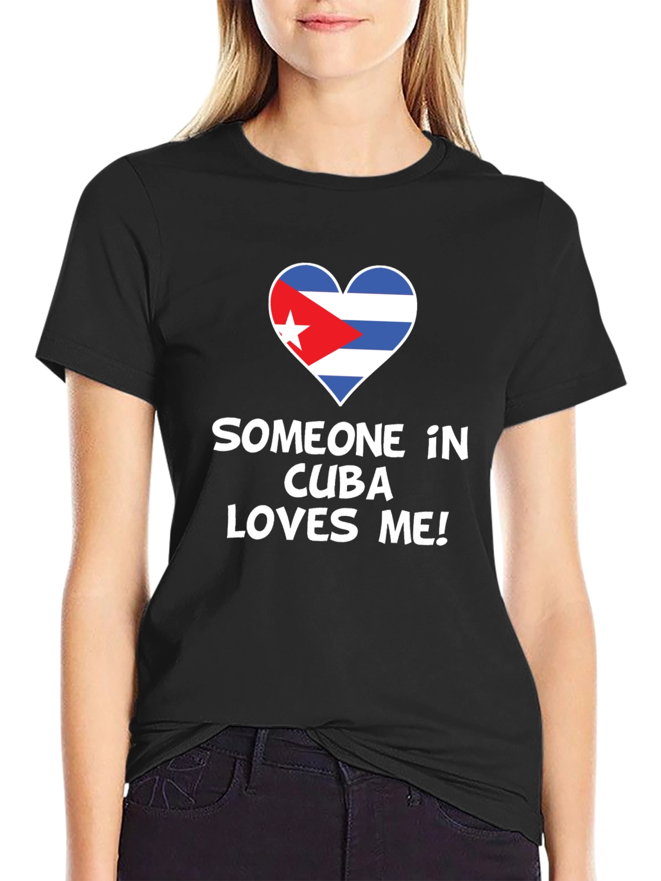 Cuba Loves Me Black T-Shirt