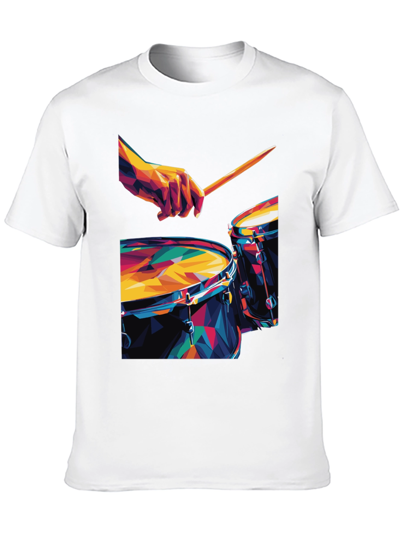 Geometric Drum Set Graphic Tee