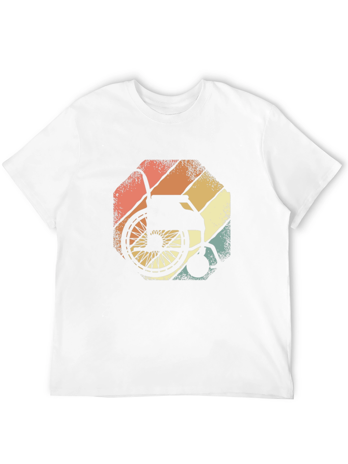 Wheelchair Sunset Graphic Tee - Black