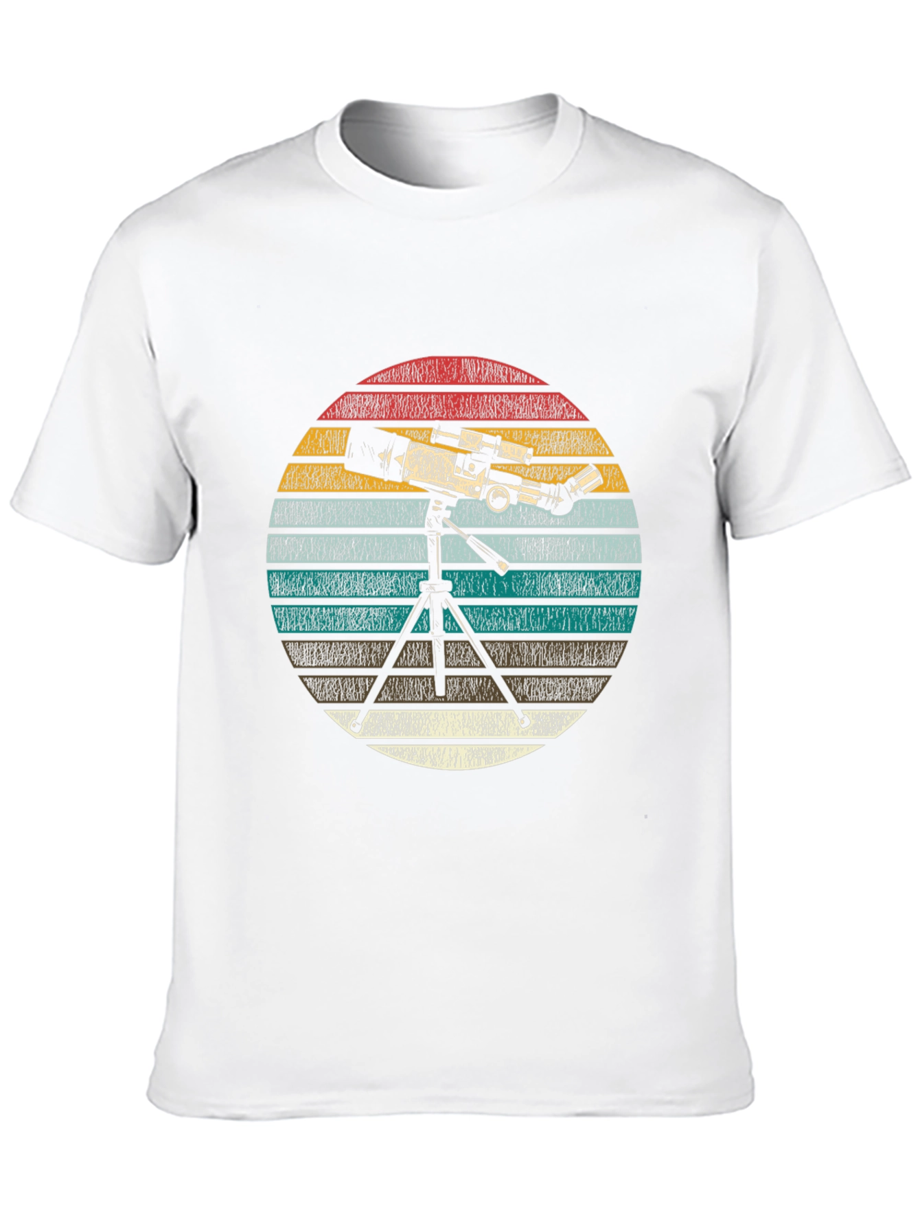 Telescope Graphic Print Tee - Astronomy Lover Gift