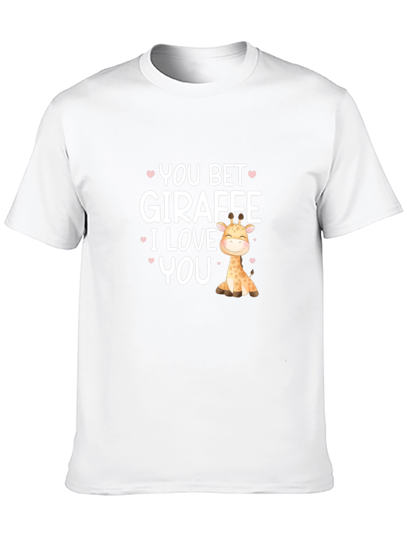 You Bet Giraffe I Love You Black T-Shirt