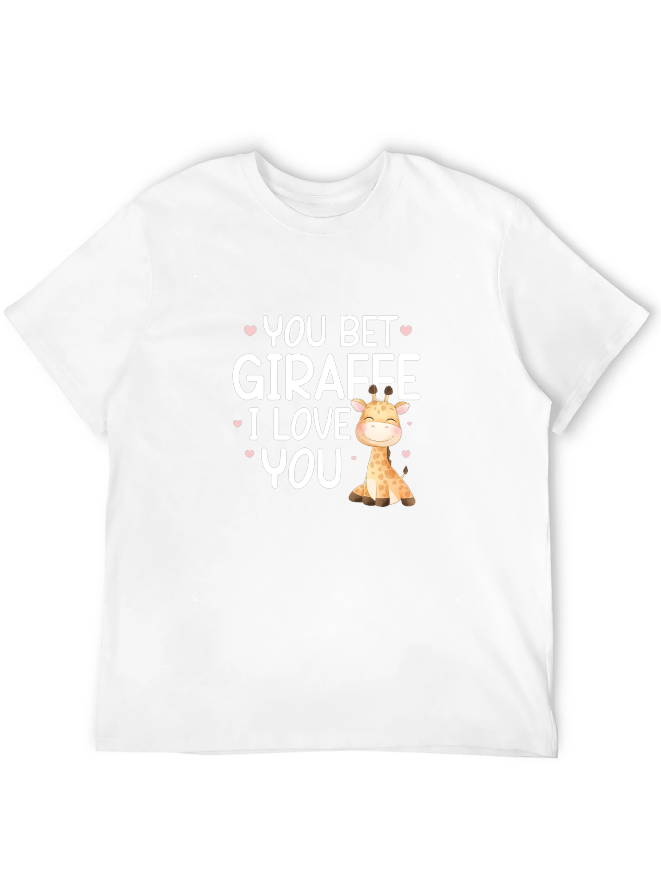 You Bet Giraffe I Love You Black T-Shirt