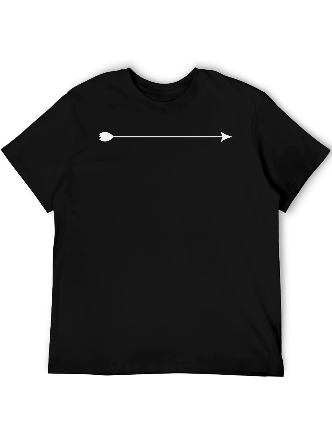 Mens Black Arrow Graphic T-Shirt
