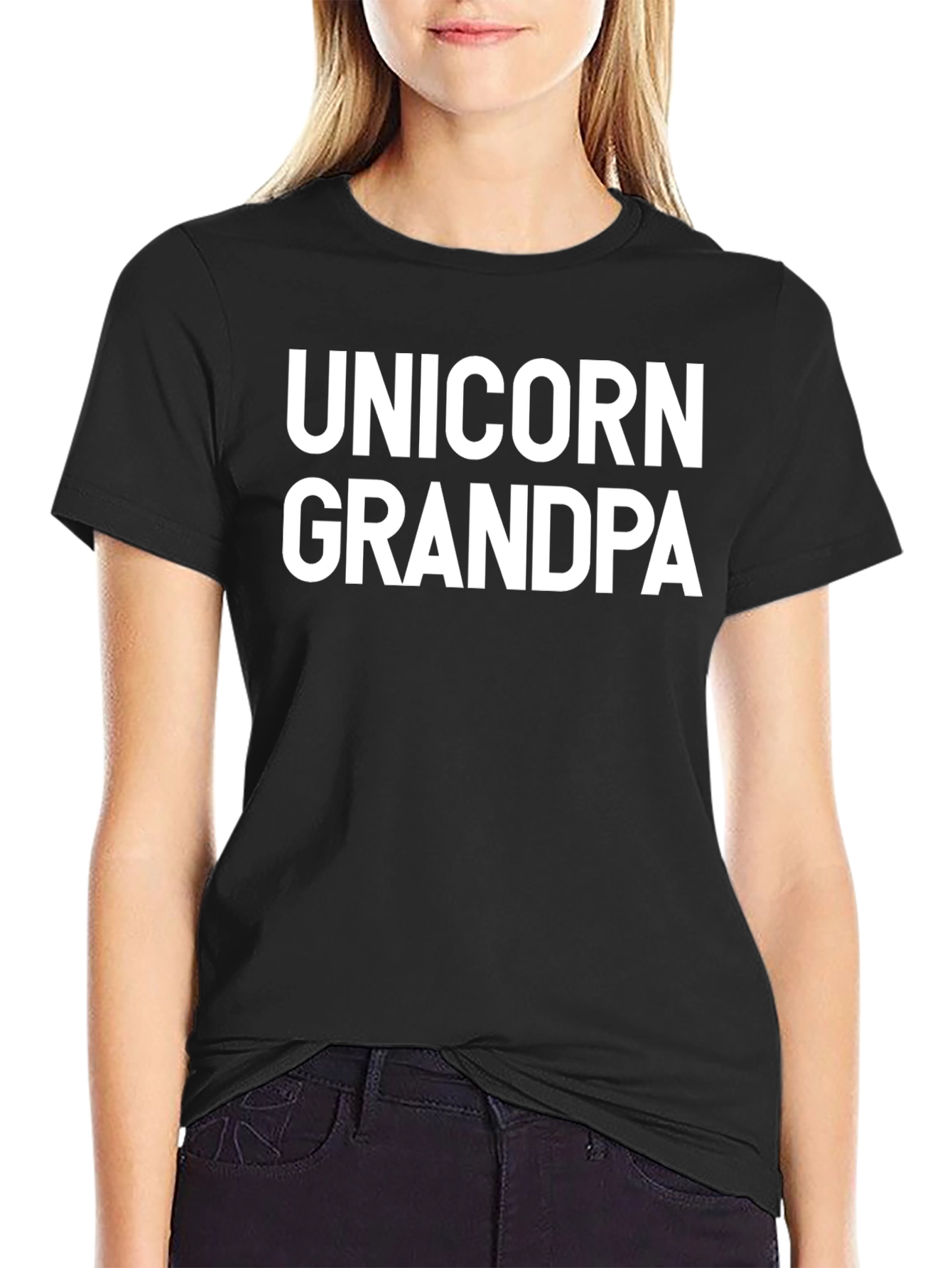 Unicorn Grandpa Graphic T-Shirt