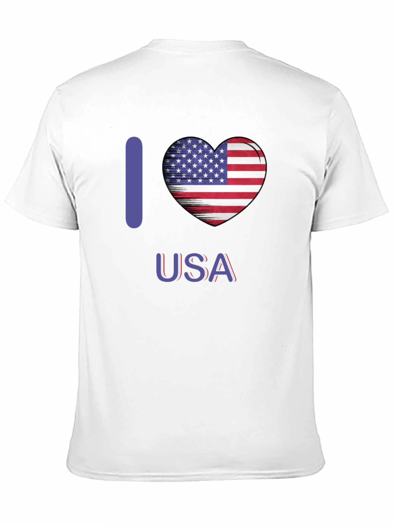 I Heart USA Patriotic Graphic T-Shirt