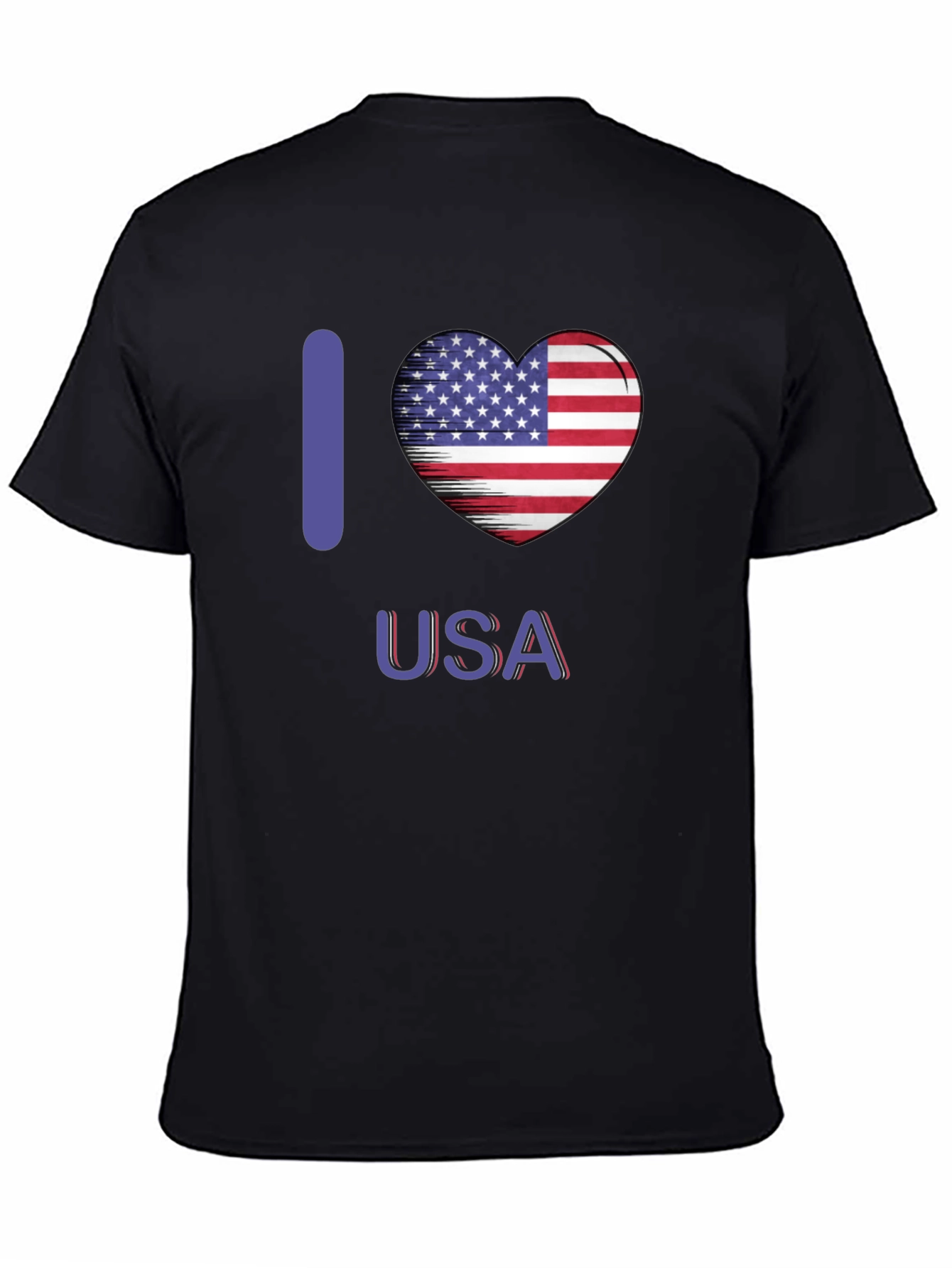 I Heart USA Patriotic Graphic T-Shirt