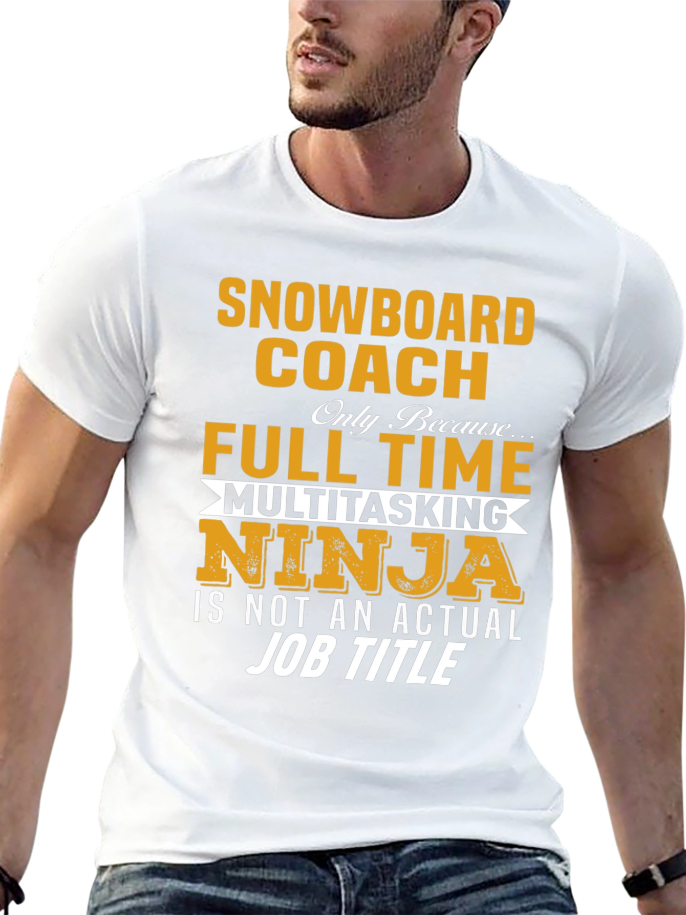 Snowboard Coach T-Shirt - Multitasking Ninja