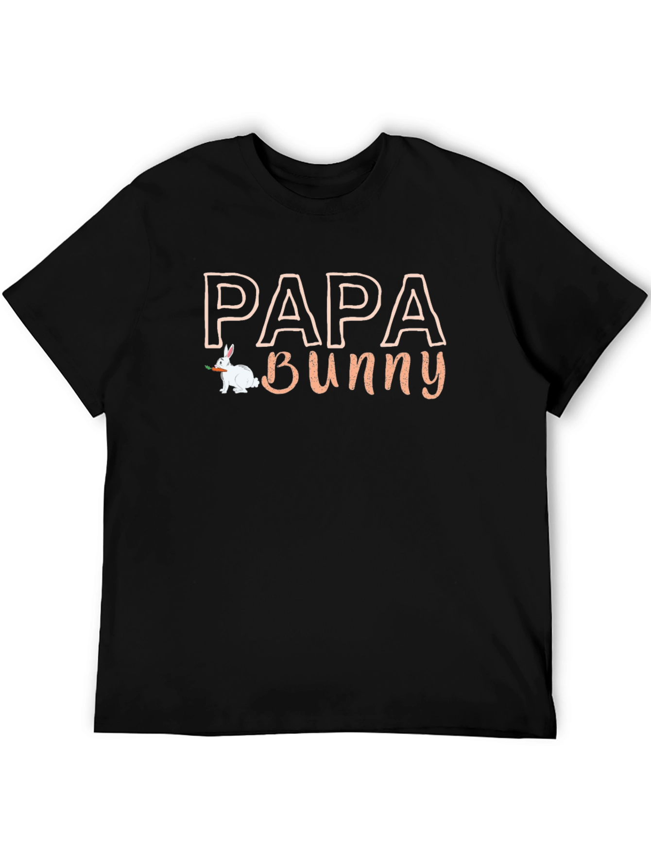 Papa Bunny Graphic T-Shirt - Easter Dad Tee