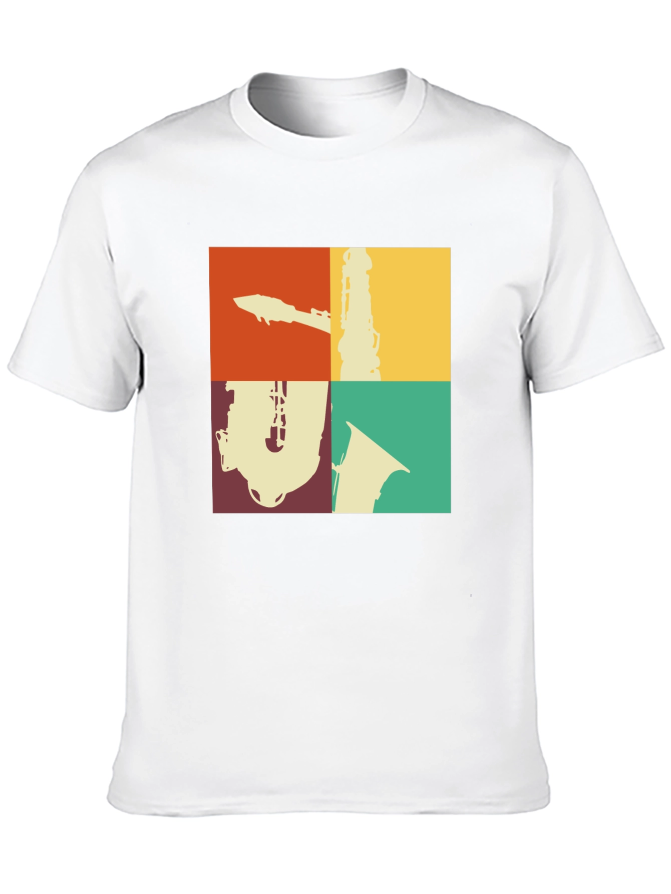 Retro Music T-Shirt: Saxophone Clarinet Design