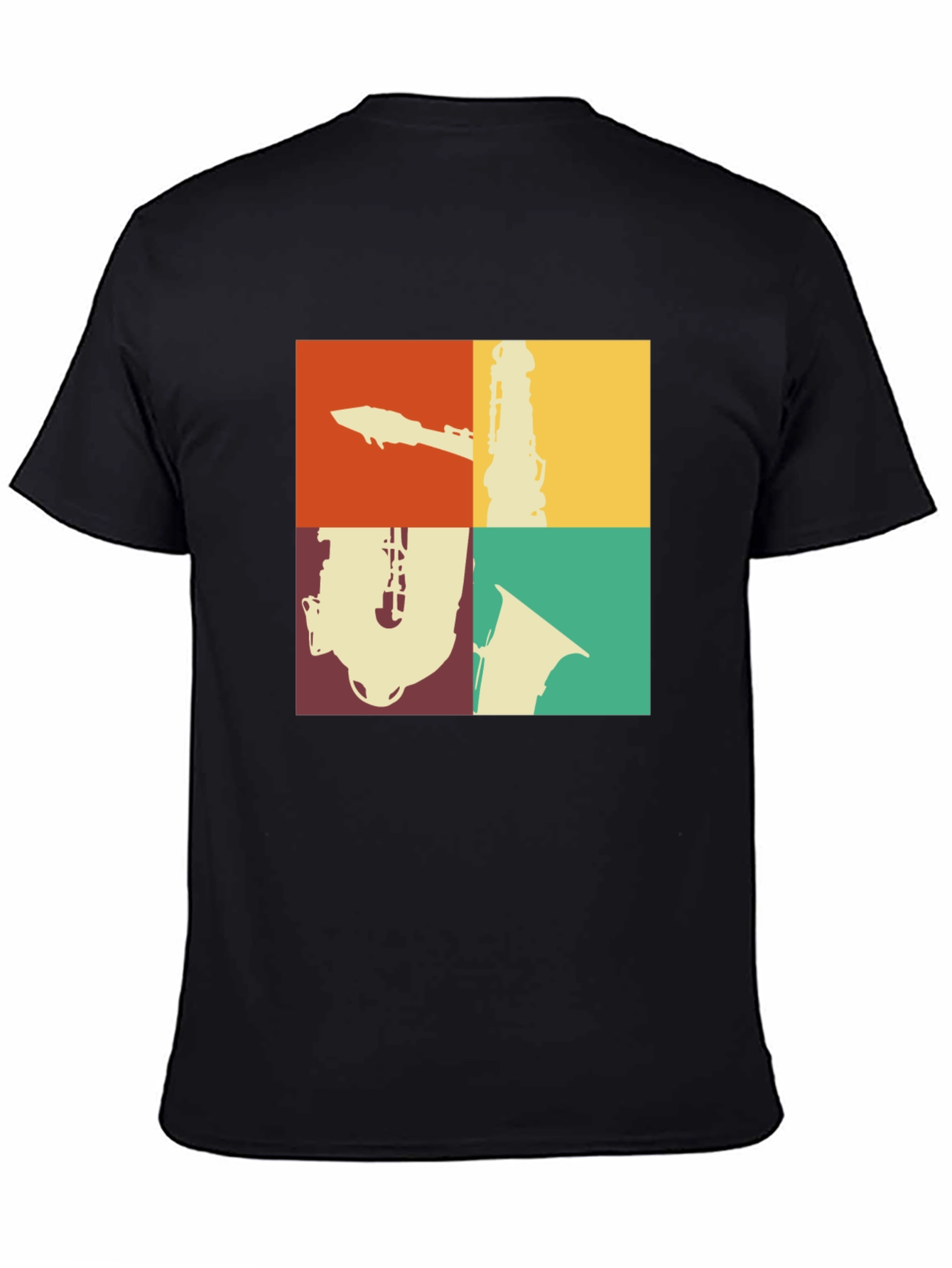 Retro Music T-Shirt: Saxophone Clarinet Design
