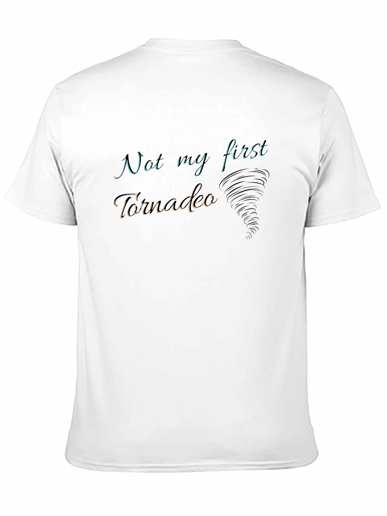Not My First Tornado Black Graphic Tee