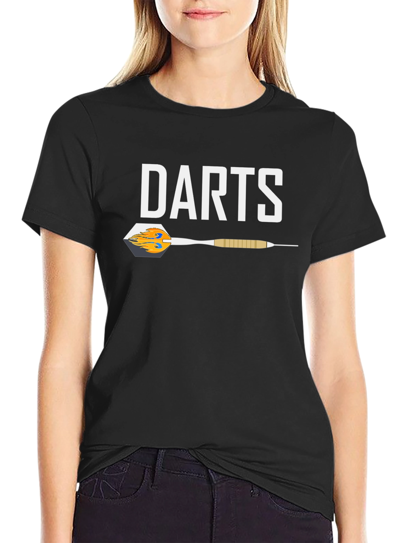 Darts Graphic T-Shirt - Black