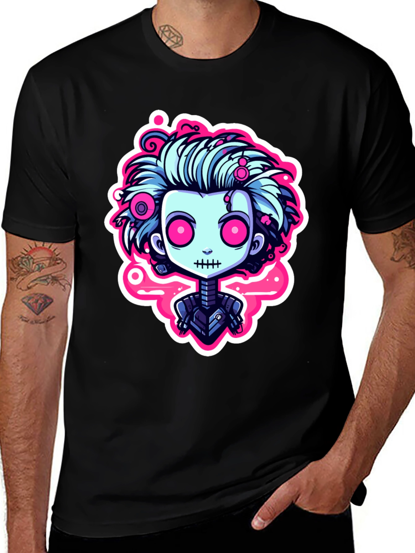 Cartoon Zombie Graphic Tee