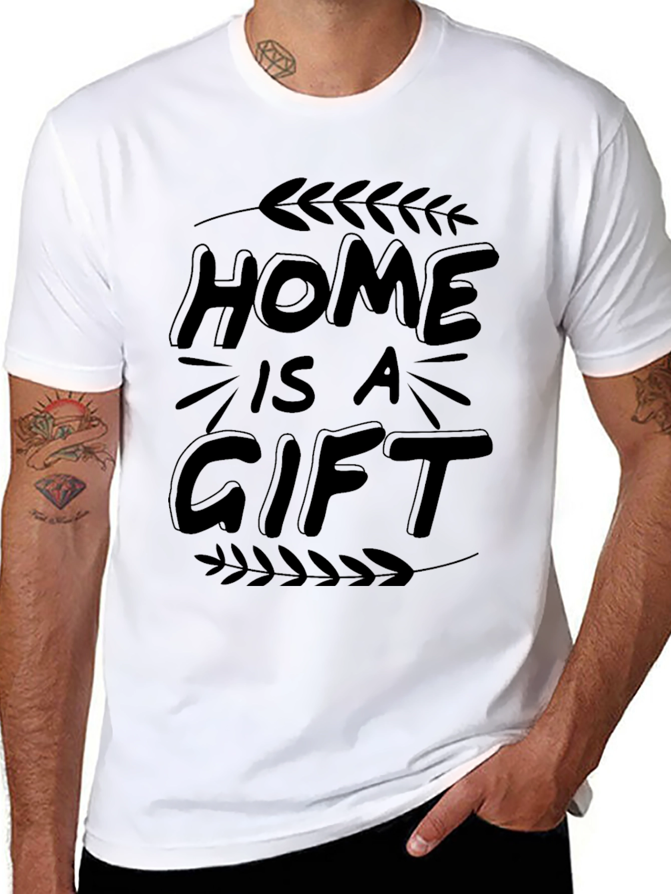 Home is a Gift Black Graphic Tee