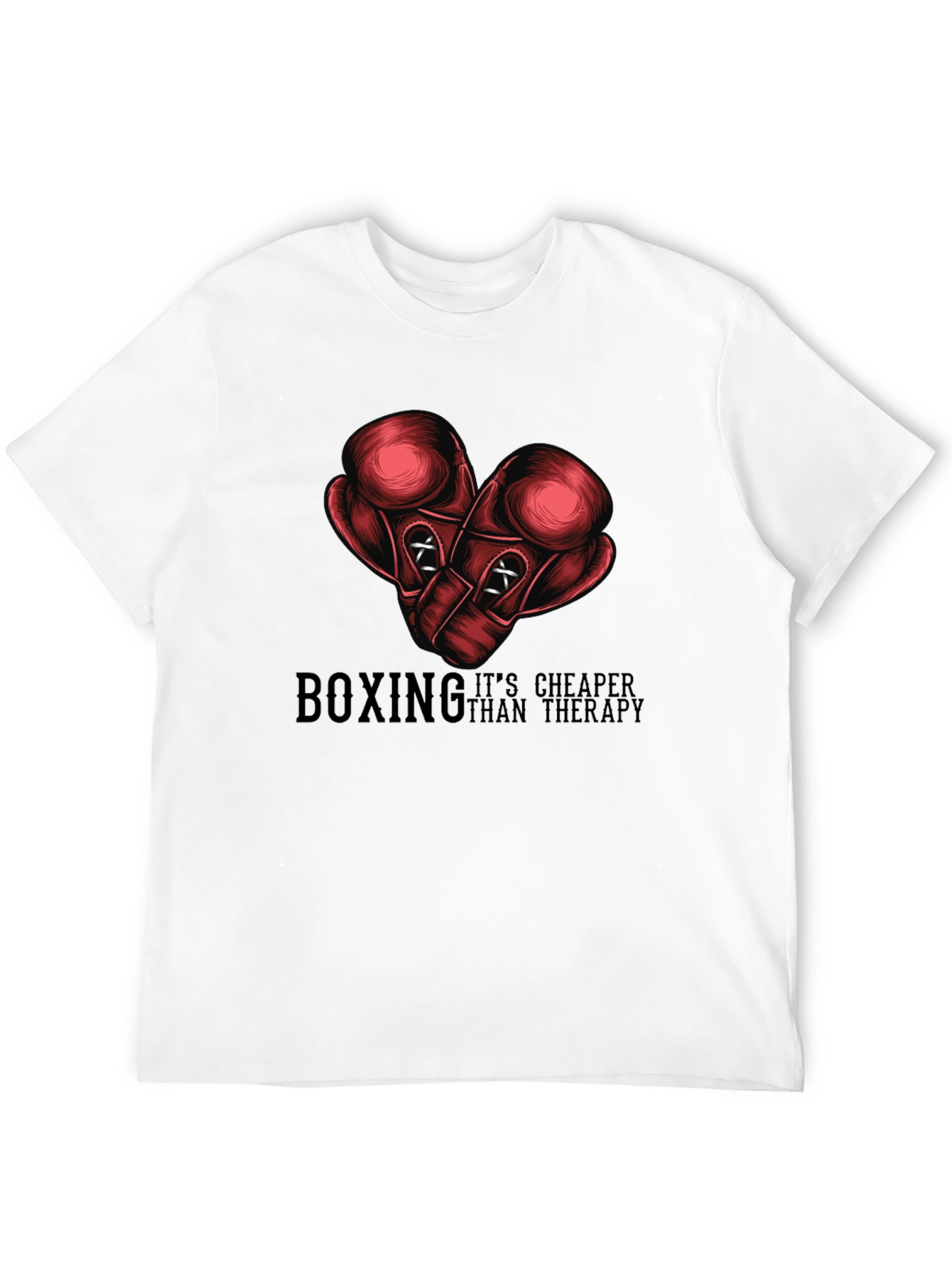 Boxing Cheaper Than Therapy Graphic Tee