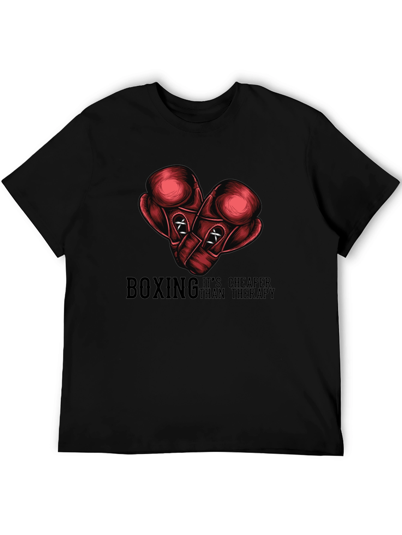 Boxing Cheaper Than Therapy Graphic Tee