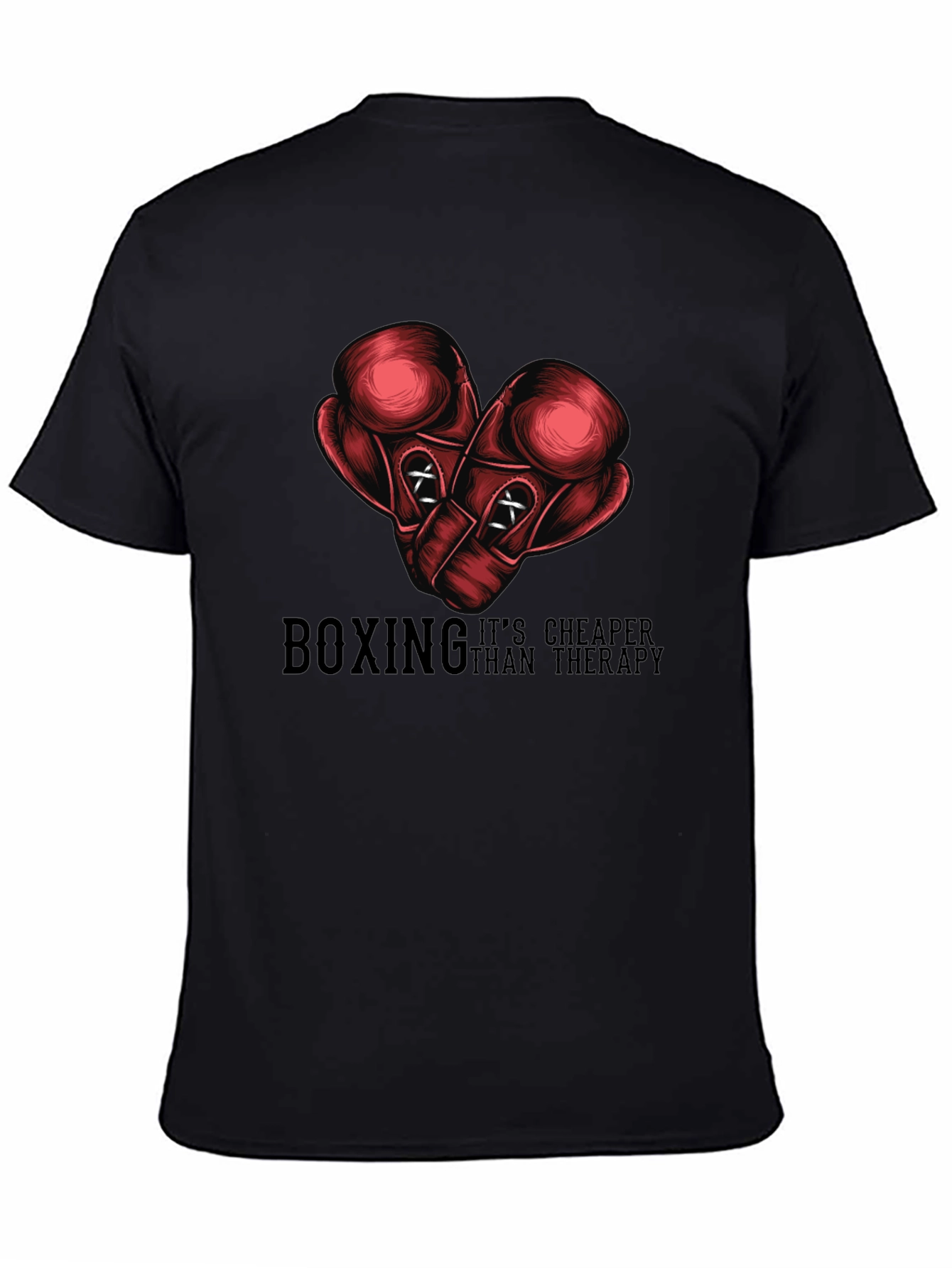 Boxing Cheaper Than Therapy Graphic Tee