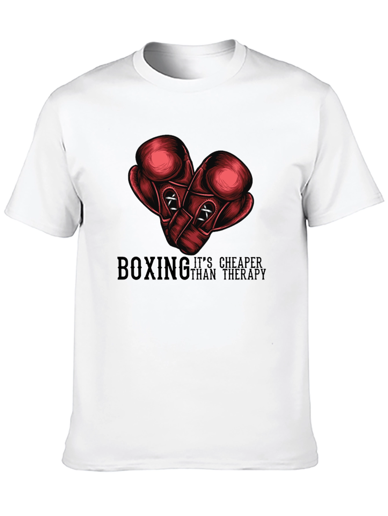 Boxing Cheaper Than Therapy Graphic Tee