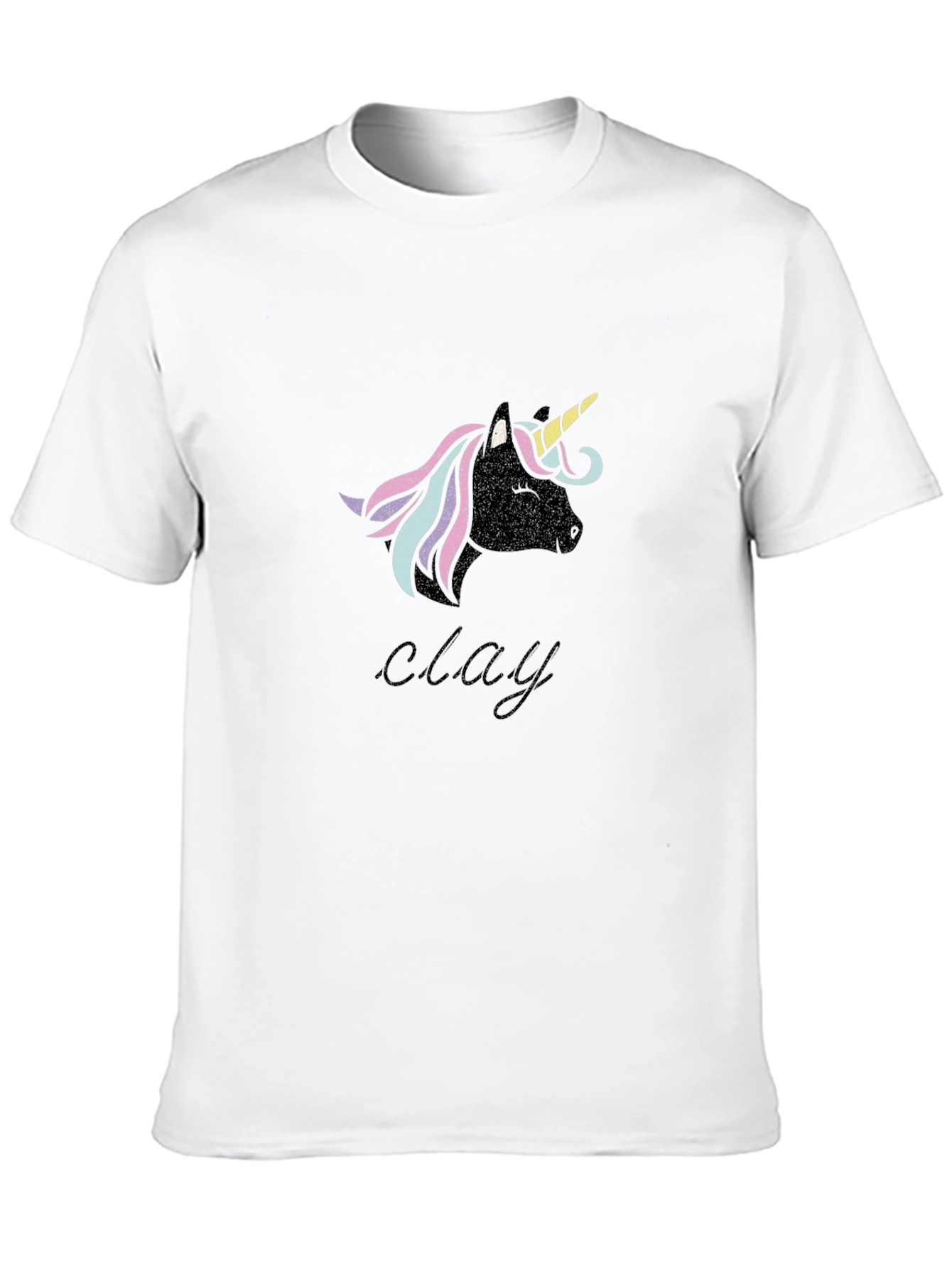 Unicorn Clay T-Shirt - Black