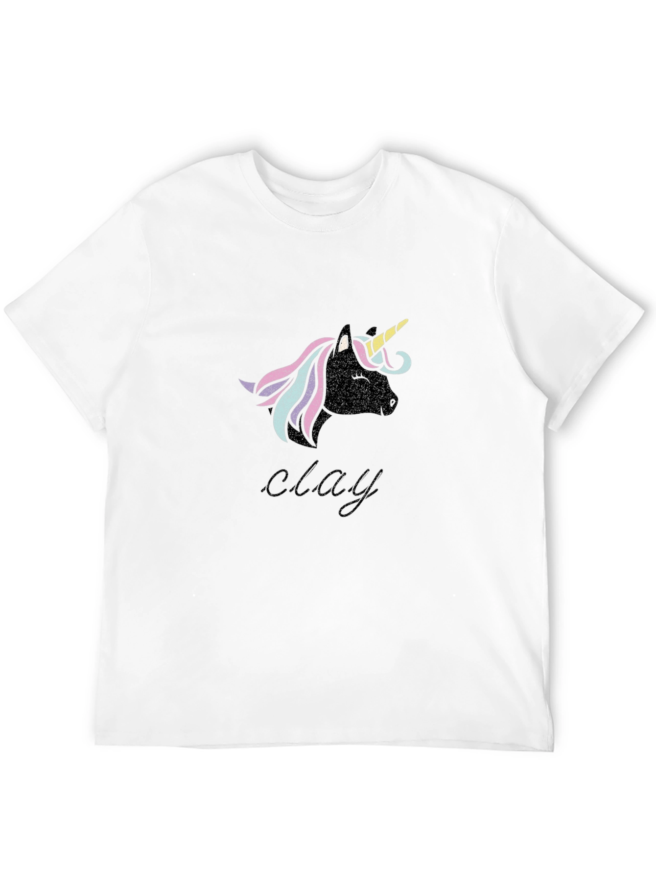 Unicorn Clay T-Shirt - Black