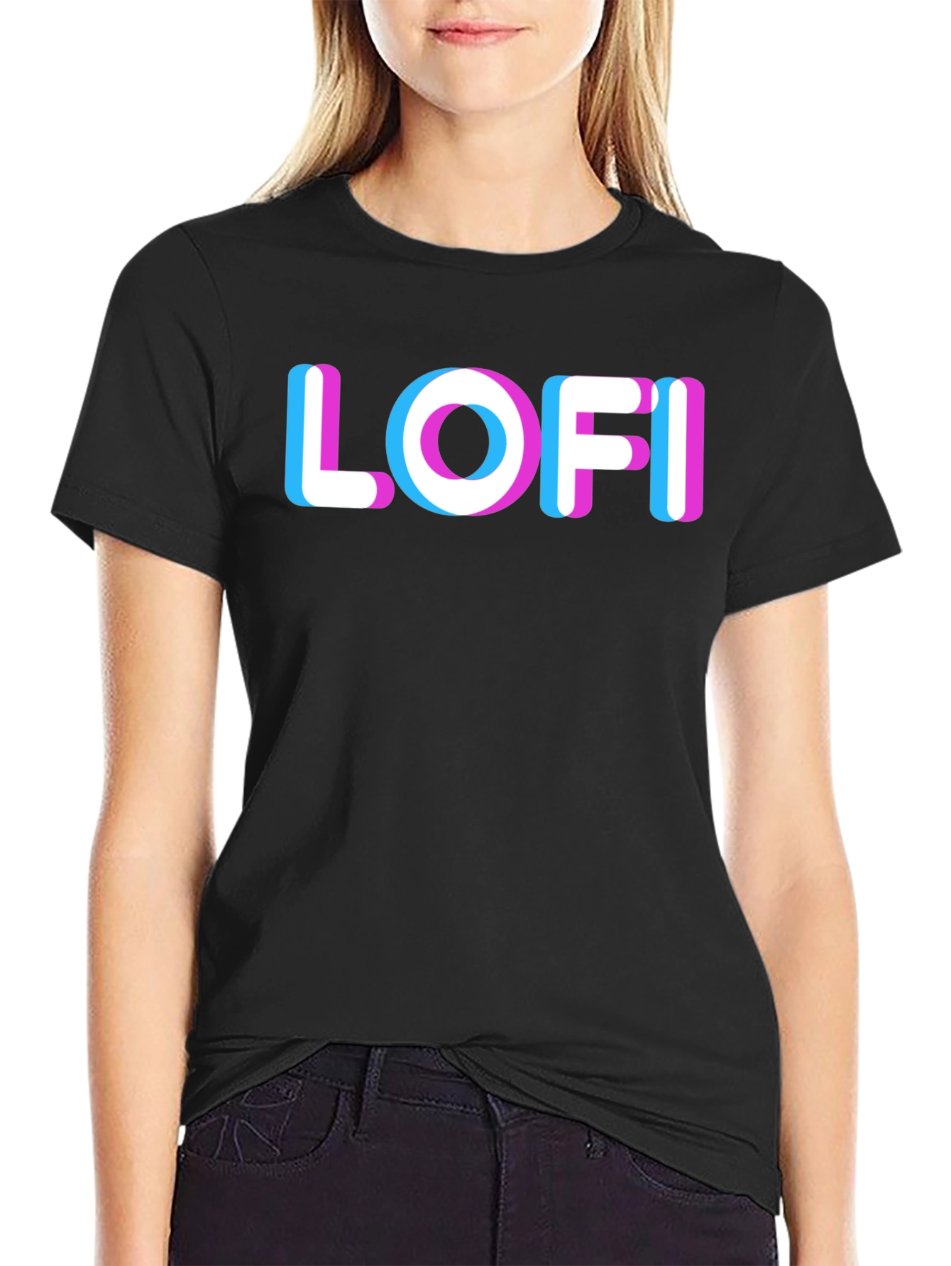 LOFI Graphic Tee - Black Trendy Shirt