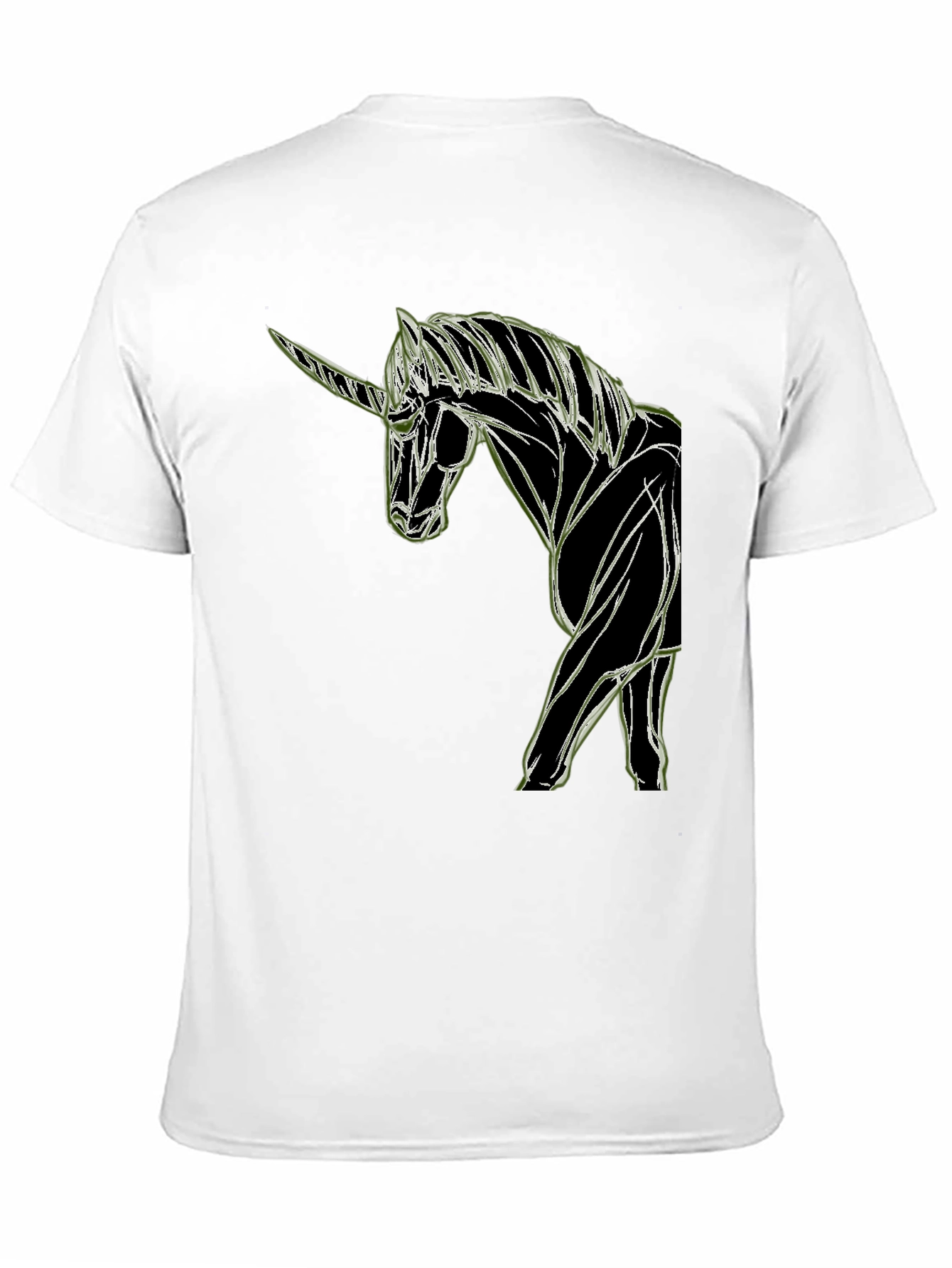 Unicorn Graphic Black T-Shirt