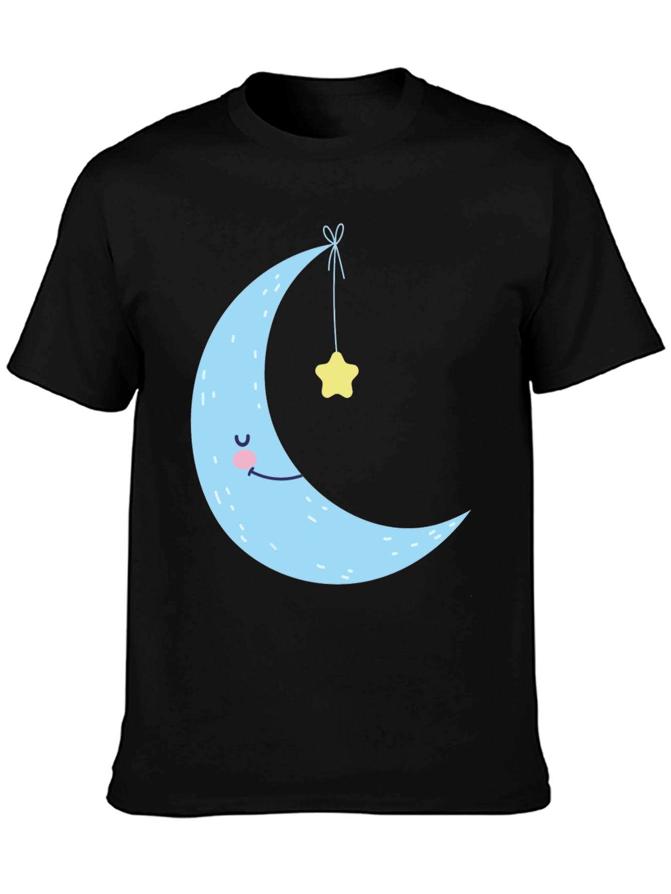 Dreamy Crescent Moon & Star Graphic Tee