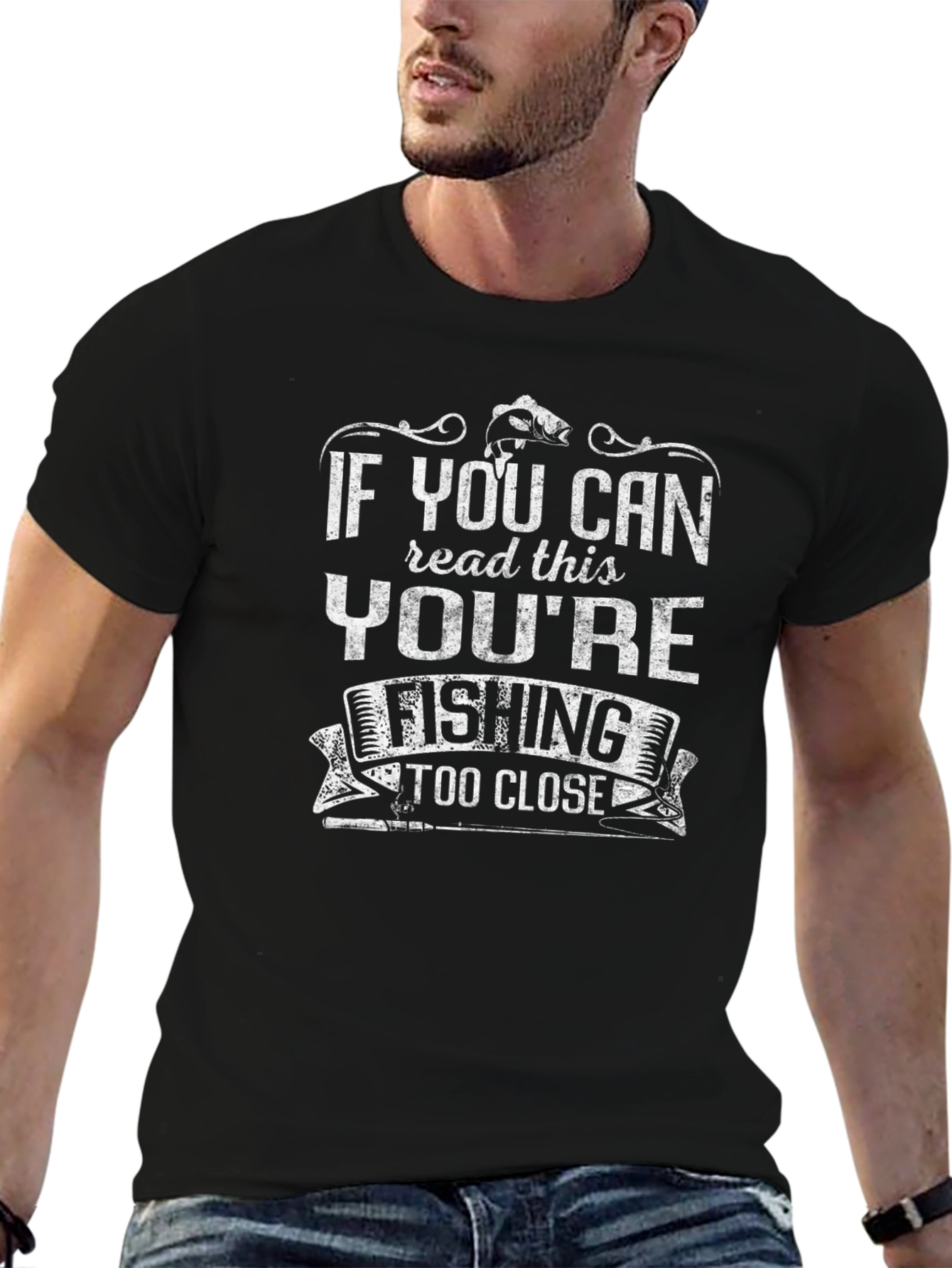 Funny Fishing T-Shirt - If You Can Read This